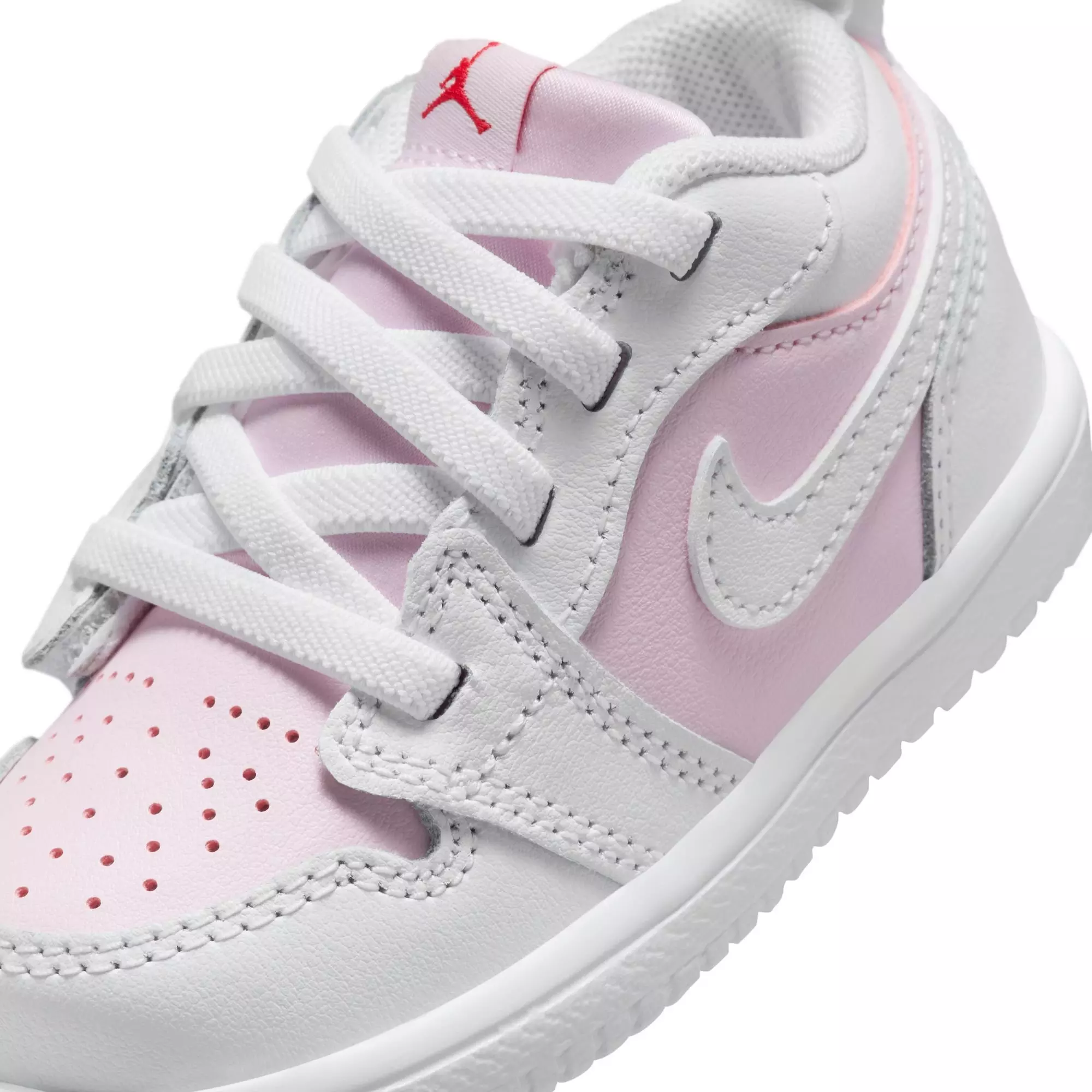 Jordan 1 Low Alt "Pink Foam/White/Fire Red" Toddler Girls' Shoe - WHITE/PINK