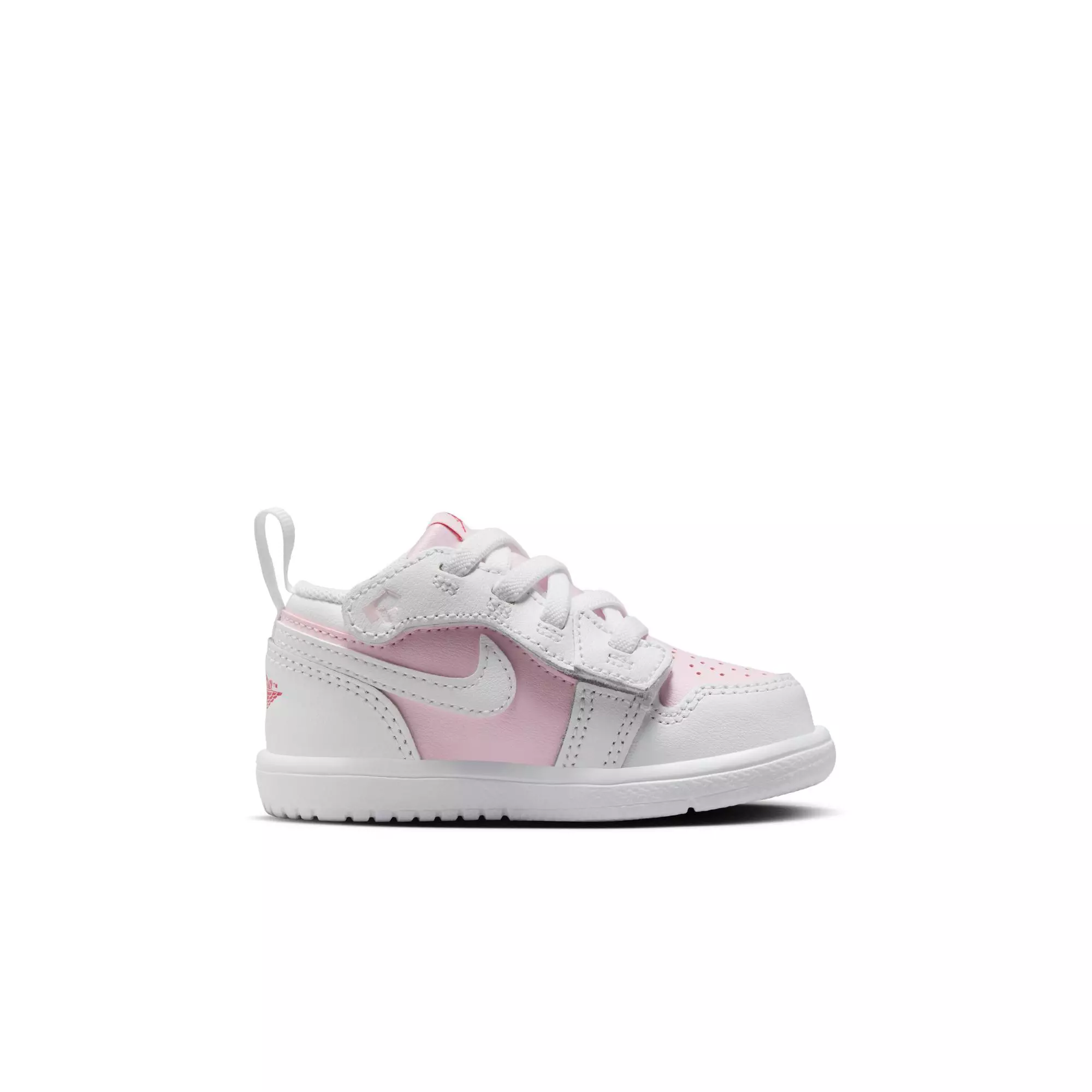 Jordan 1 Low Alt "Pink Foam/White/Fire Red" Toddler Girls' Shoe - WHITE/PINK