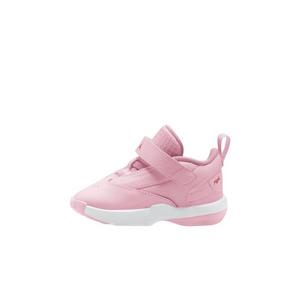 Jordan Max Aura 6 "Pink Foam/Fire Red/Metallic Silver" Toddler Girls' Shoe