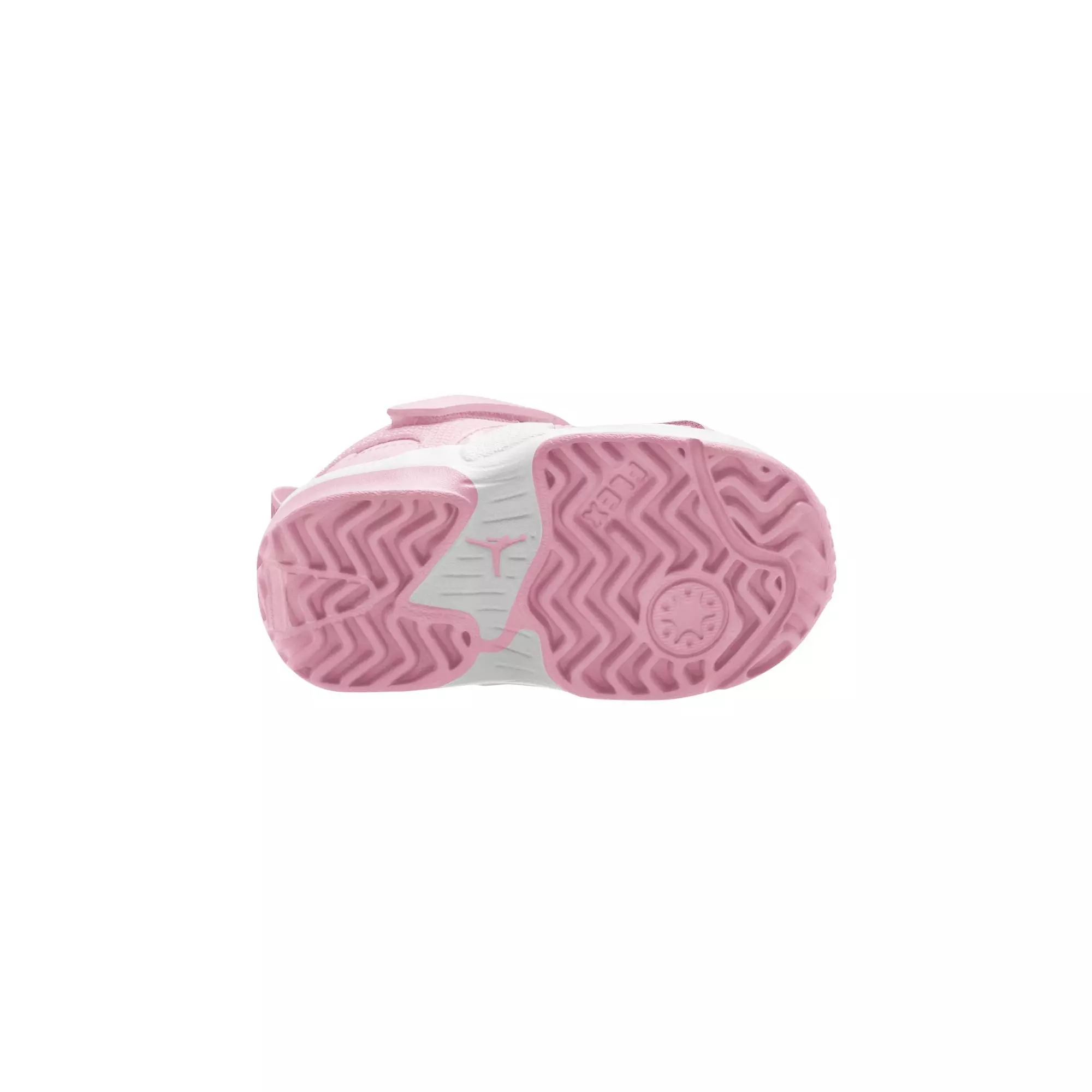 Jordan Max Aura 6 "Pink Foam/Fire Red/Metallic Silver" Toddler Girls' Shoe - WHITE/PINK