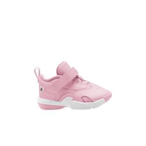 Jordan Max Aura 6 "Pink Foam/Fire Red/Metallic Silver" Toddler Girls' Shoe