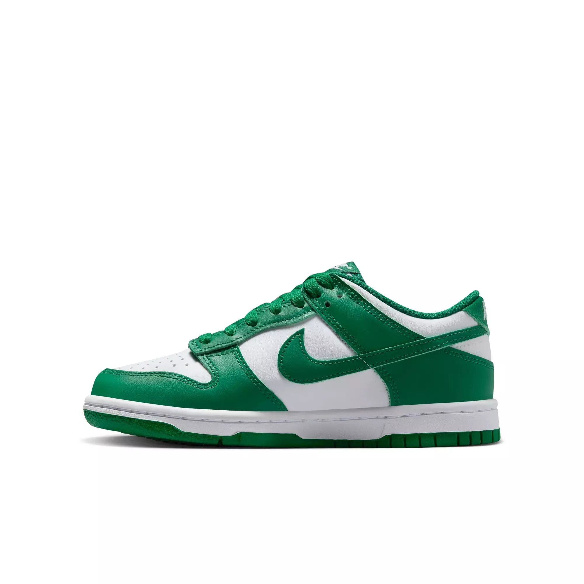 Nike Dunk Low "White/Malachite" Grade School Boys' Shoe - GREEN/WHITE