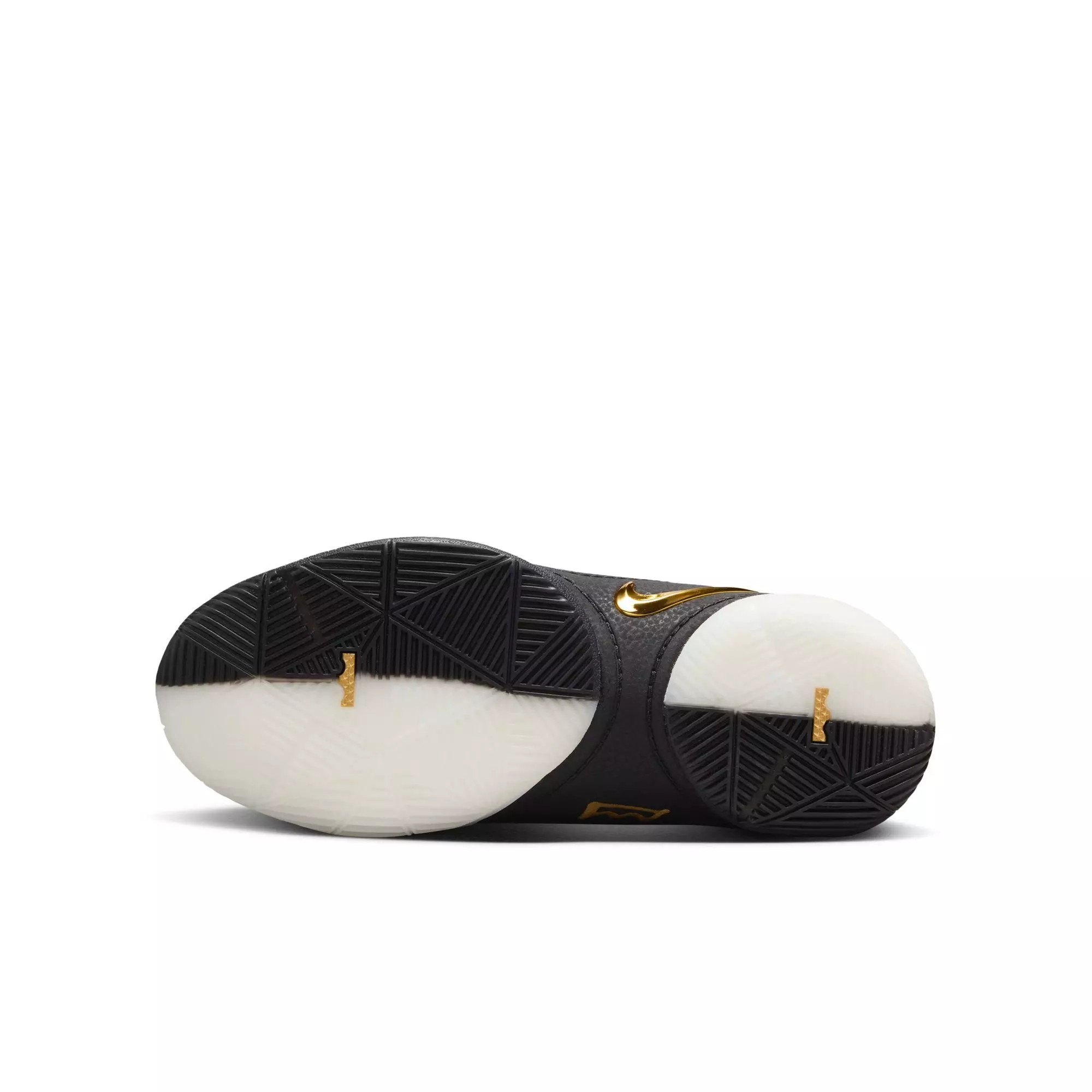 Nike LeBron XXII Split "White/Black/Metallic Gold" Grade School Boys' Basketball Shoe - WHITE/BLACK/GOLD