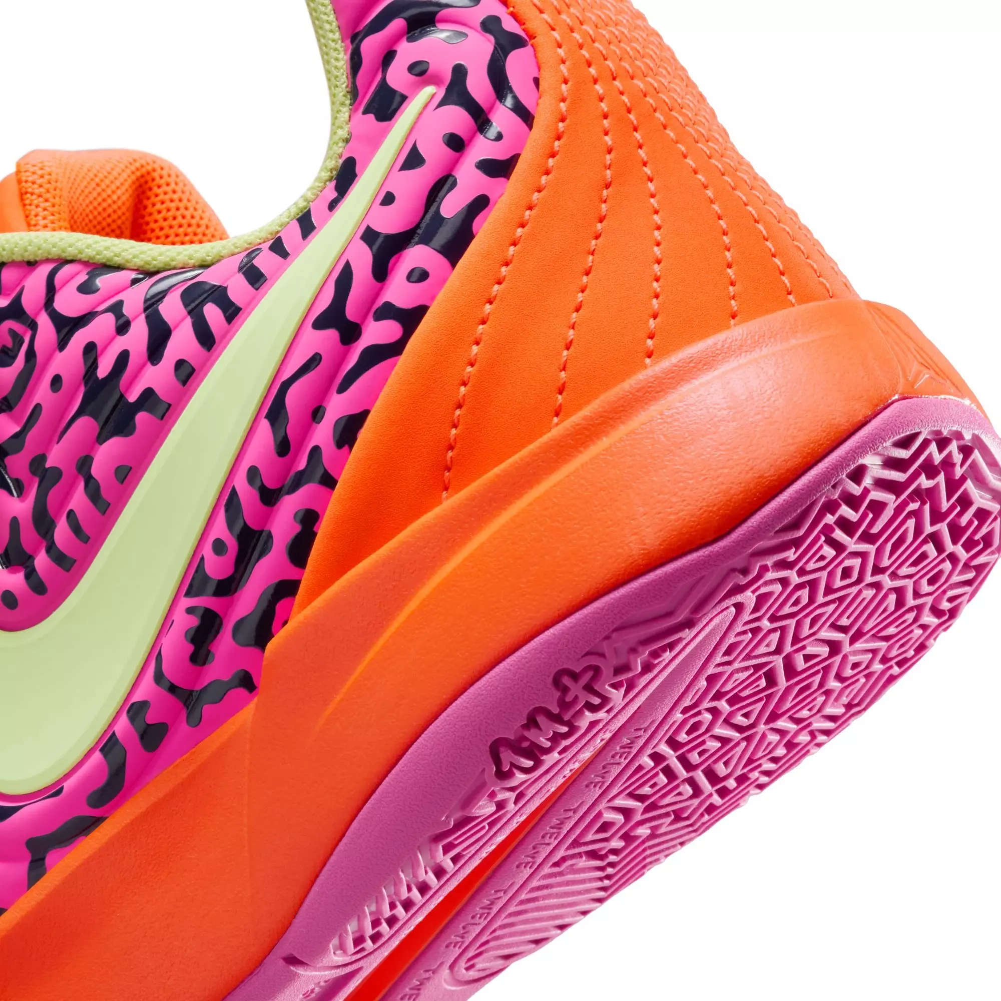 Nike Ja 2 "Poison Dart Frog" Grade School Kids' Basketball Shoe - OBSIDIAN/LT LEMON TWIST/TOTAL ORANGE