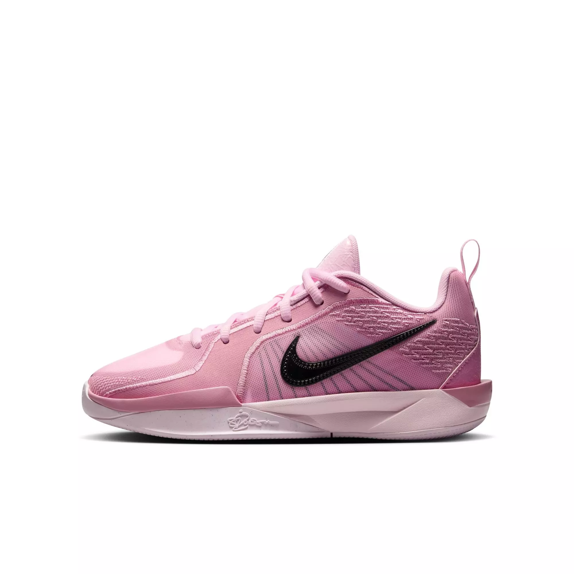 Nike Sabrina 2 "Triple Double" Grade School Kids' Basketball Shoe - PINK FOAM /BLACK/ELEMENTAL PINK