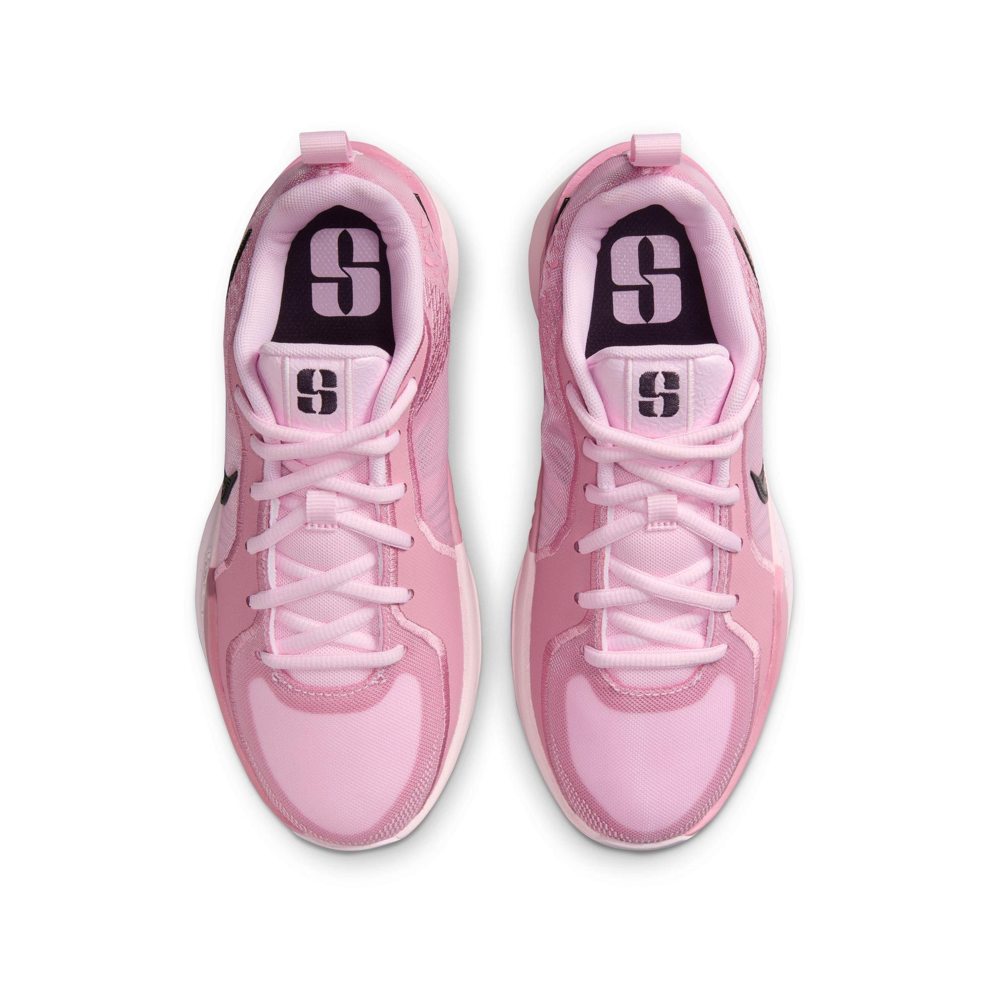 Nike Sabrina 2 "Triple Double" Grade School Kids' Basketball Shoe - PINK FOAM /BLACK/ELEMENTAL PINK Thumbnail View 9