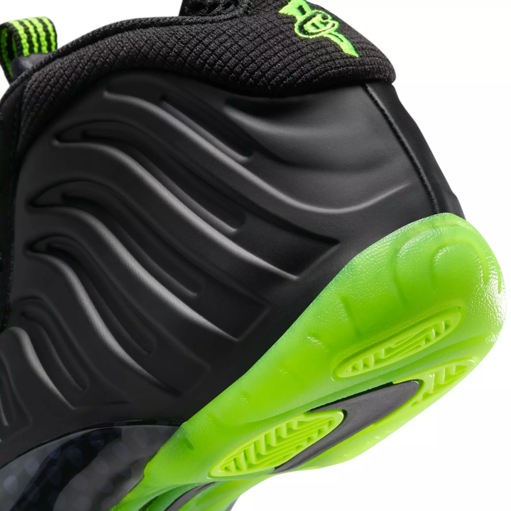 Nike Little Posite One "Black Volt" Grade School Kids' Shoe - BLACK/VOLT