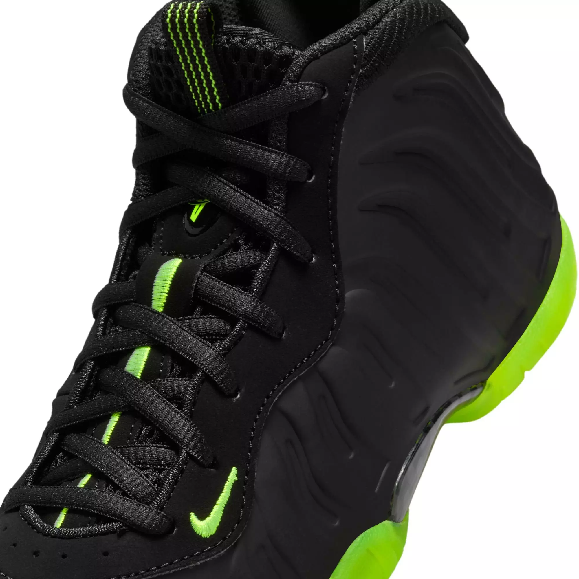 Nike Little Posite One "Black Volt" Preschool Kids' Shoe - BLACK/VOLT