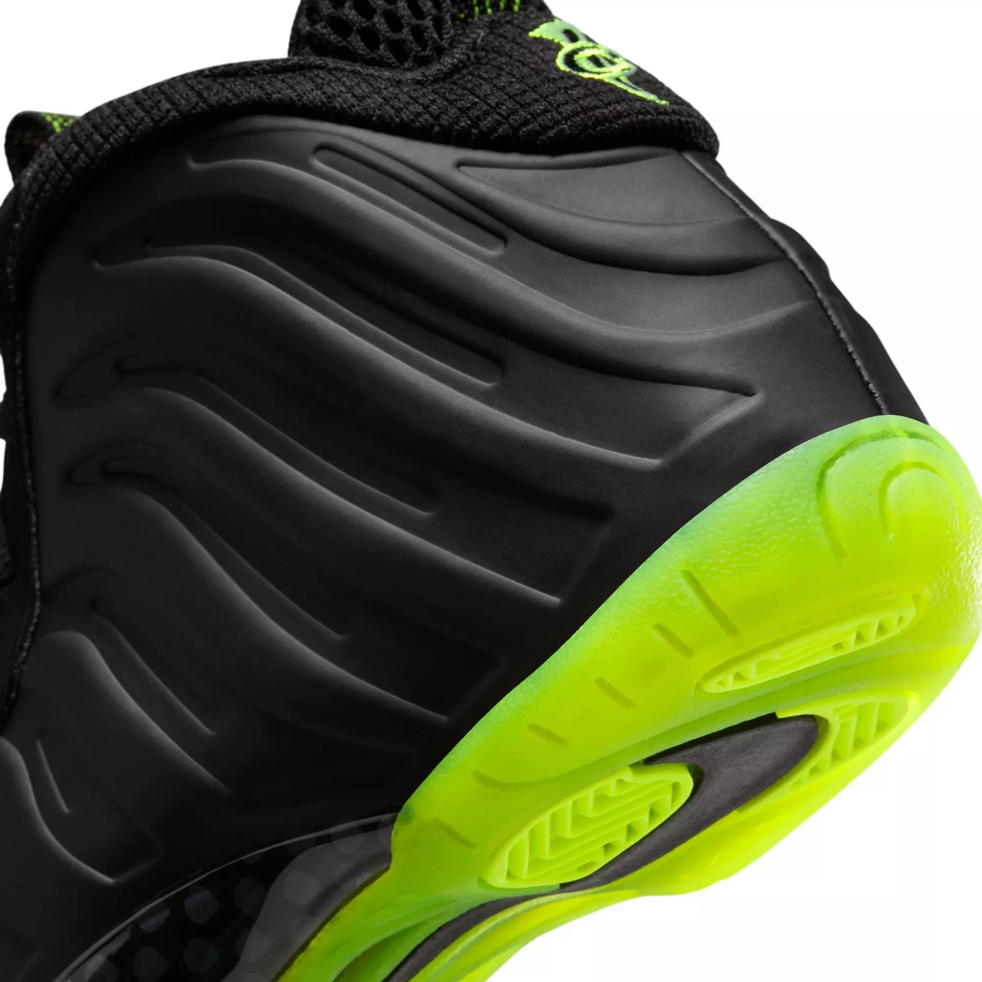 Nike Little Posite One "Black Volt" Preschool Kids' Shoe - BLACK/VOLT