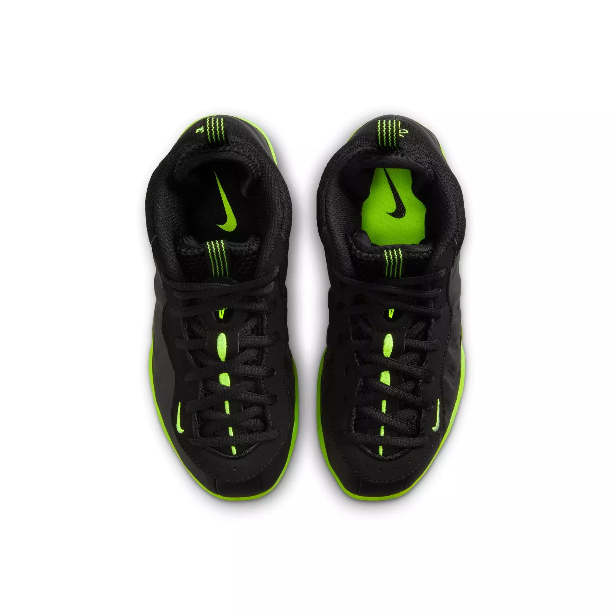 Nike Little Posite One "Black Volt" Preschool Kids' Shoe - BLACK/VOLT