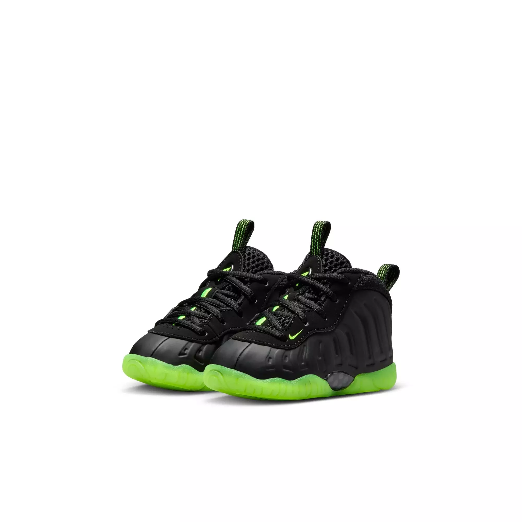 Nike Little Posite One "Black Volt" Toddler Kids' Shoe - BLACK/VOLT