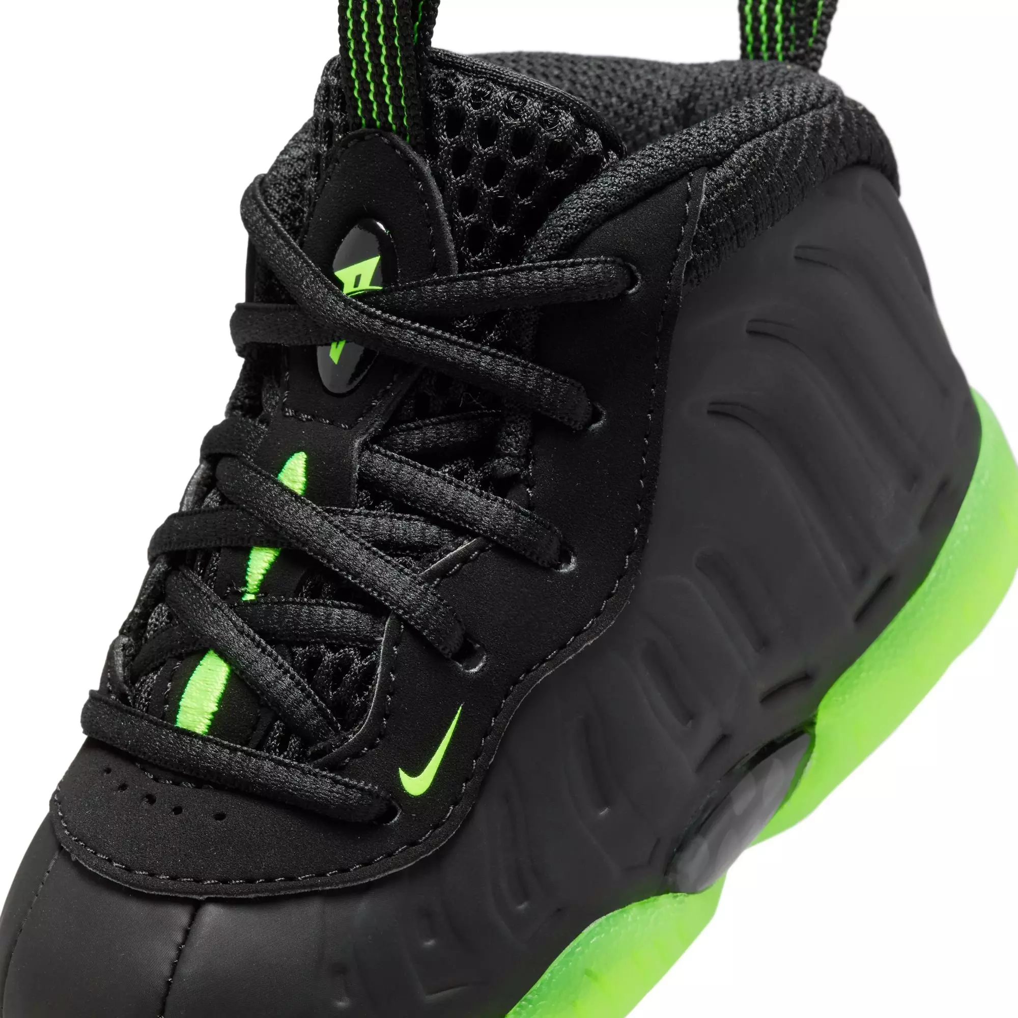 Nike Little Posite One "Black Volt" Toddler Kids' Shoe - BLACK/VOLT