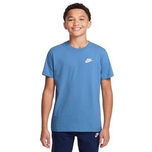 Nike Big Boys' Sportswear Tee-Blue