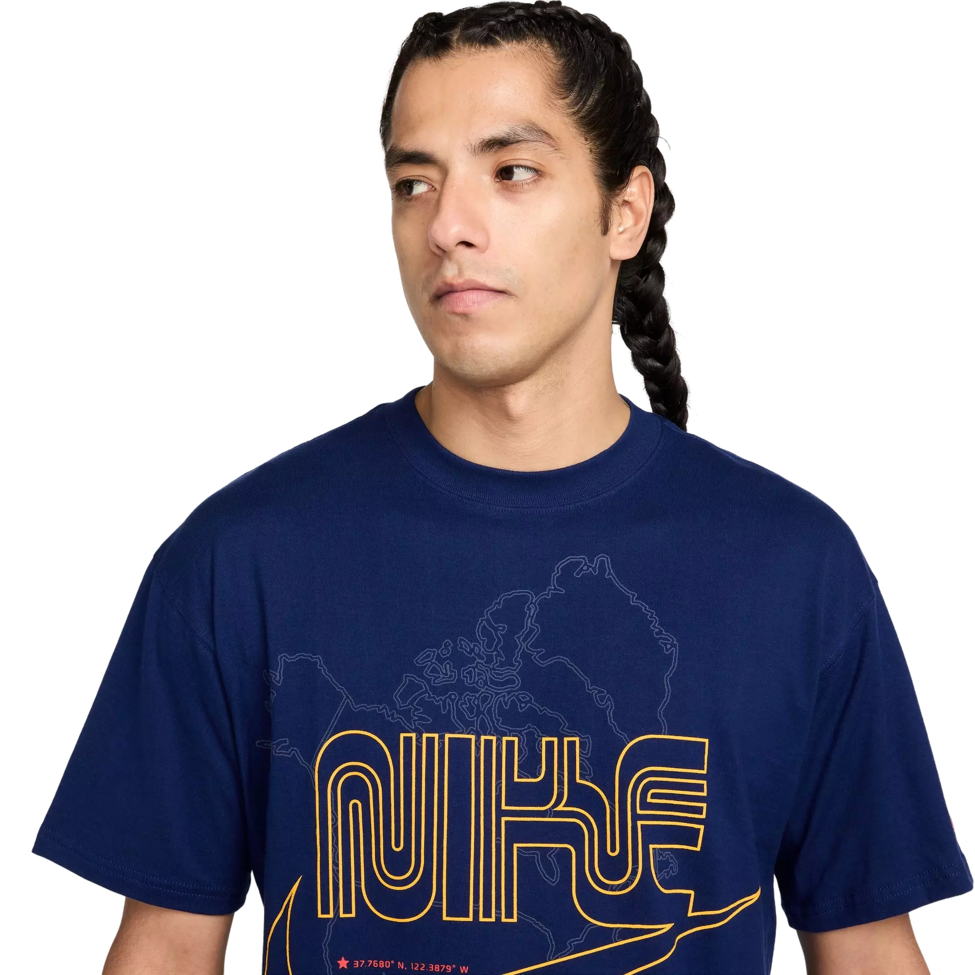 Nike Men's Sportswear Max90 Graphic Tee - Blue - BLUE