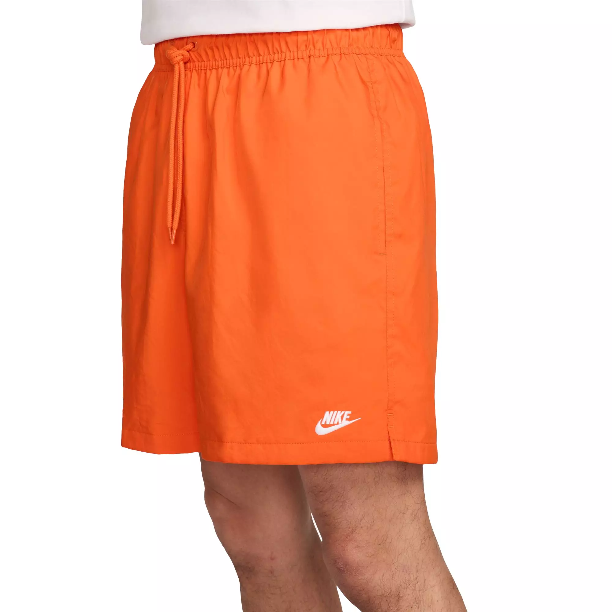 Nike Men's Club Flow Woven Shorts-Orange - ORANGE