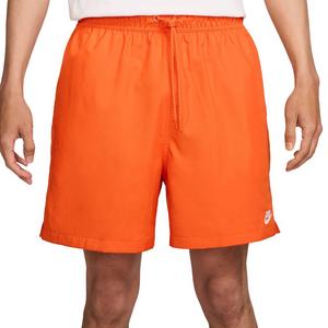 Nike Men's Club Flow Woven Shorts-Orange