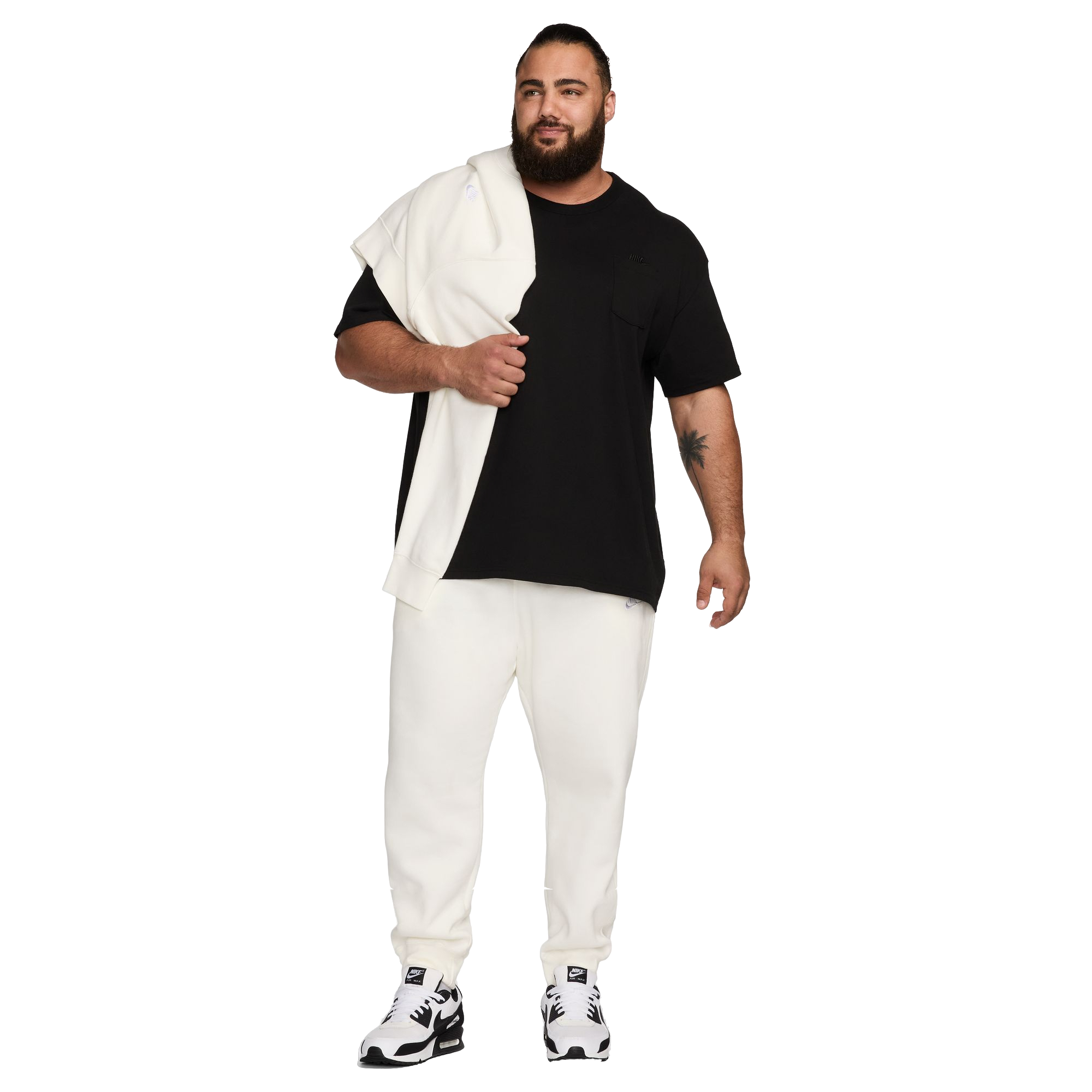 Nike Men's Sportswear Club Fleece Joggers-Sail - SAIL Thumbnail View 5