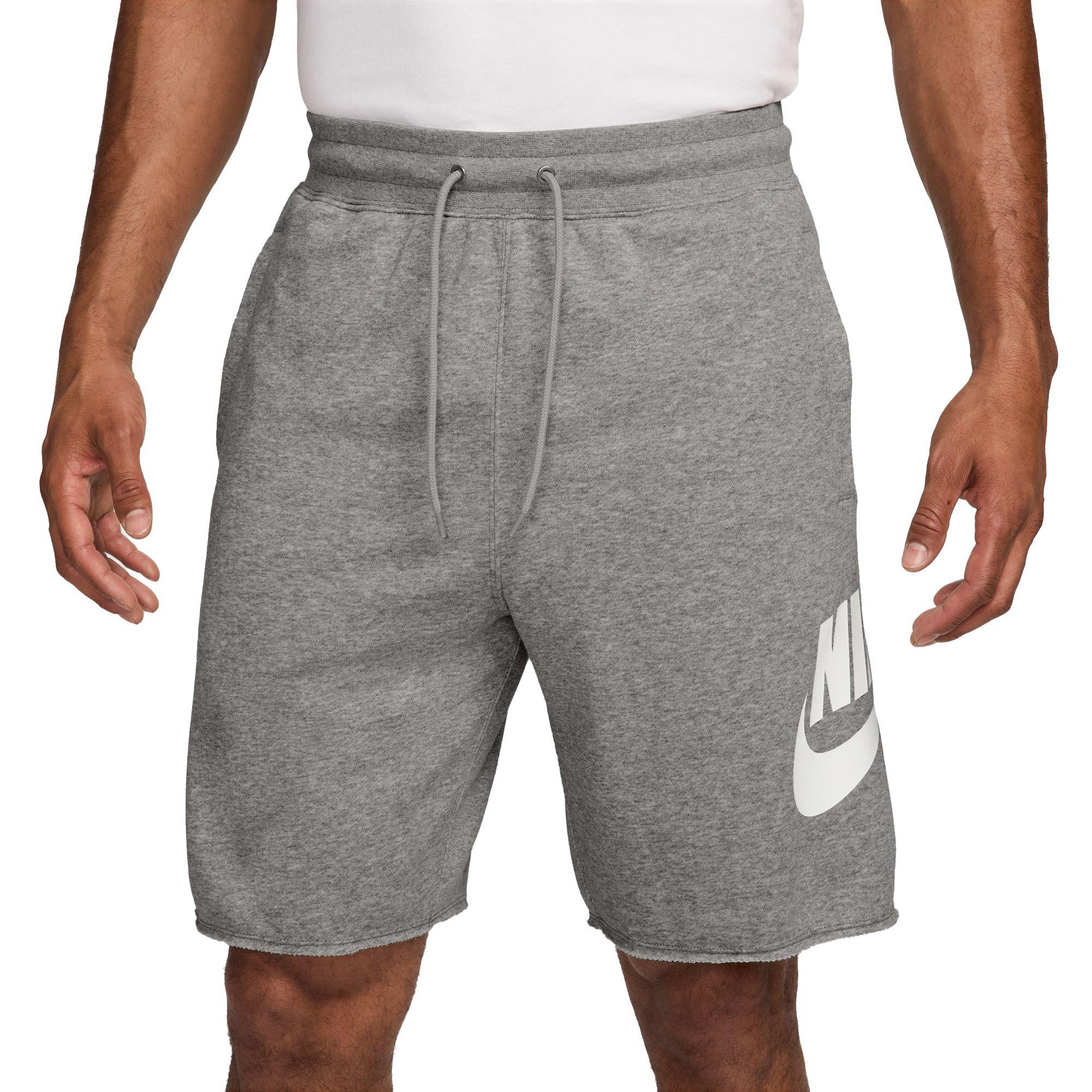 Nike Men's Club French Terry Alumni Shorts - Grey - GREY Thumbnail View 1