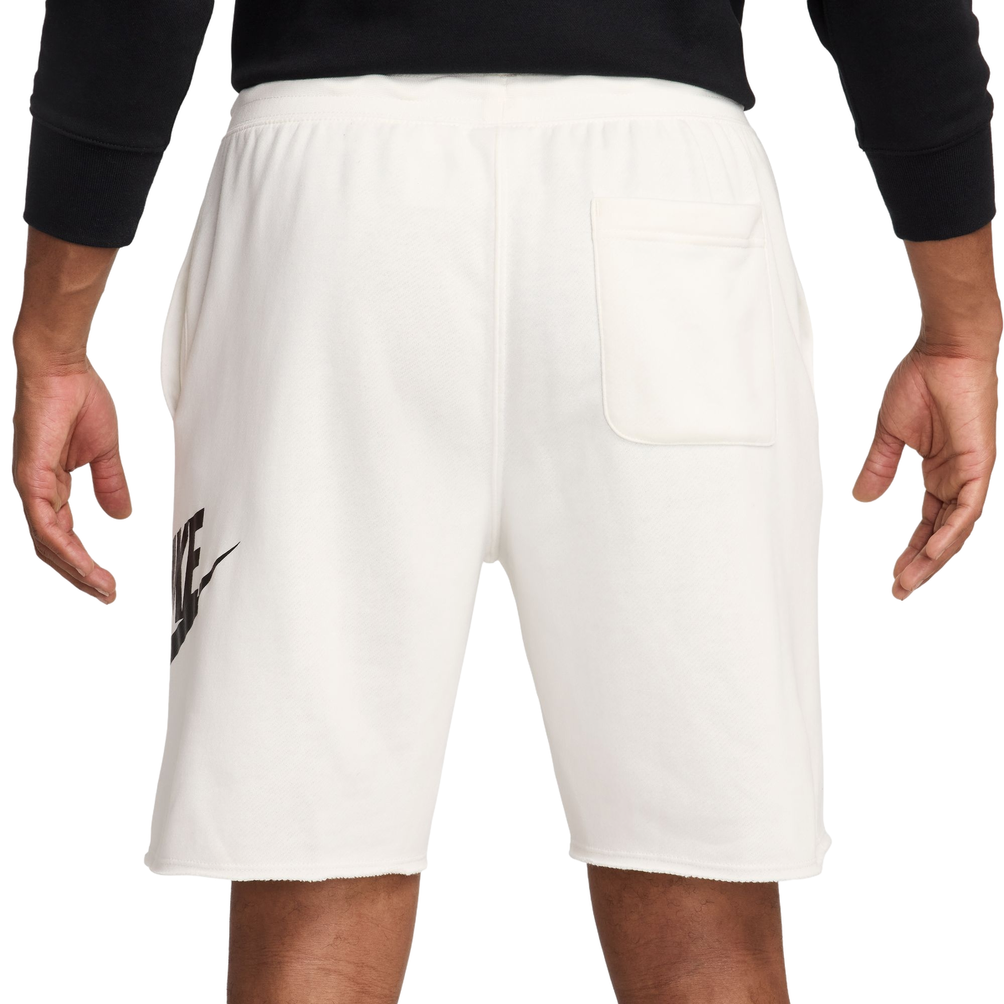Nike Men's Club French Terry Alumni Shorts - WHITE Thumbnail View 2
