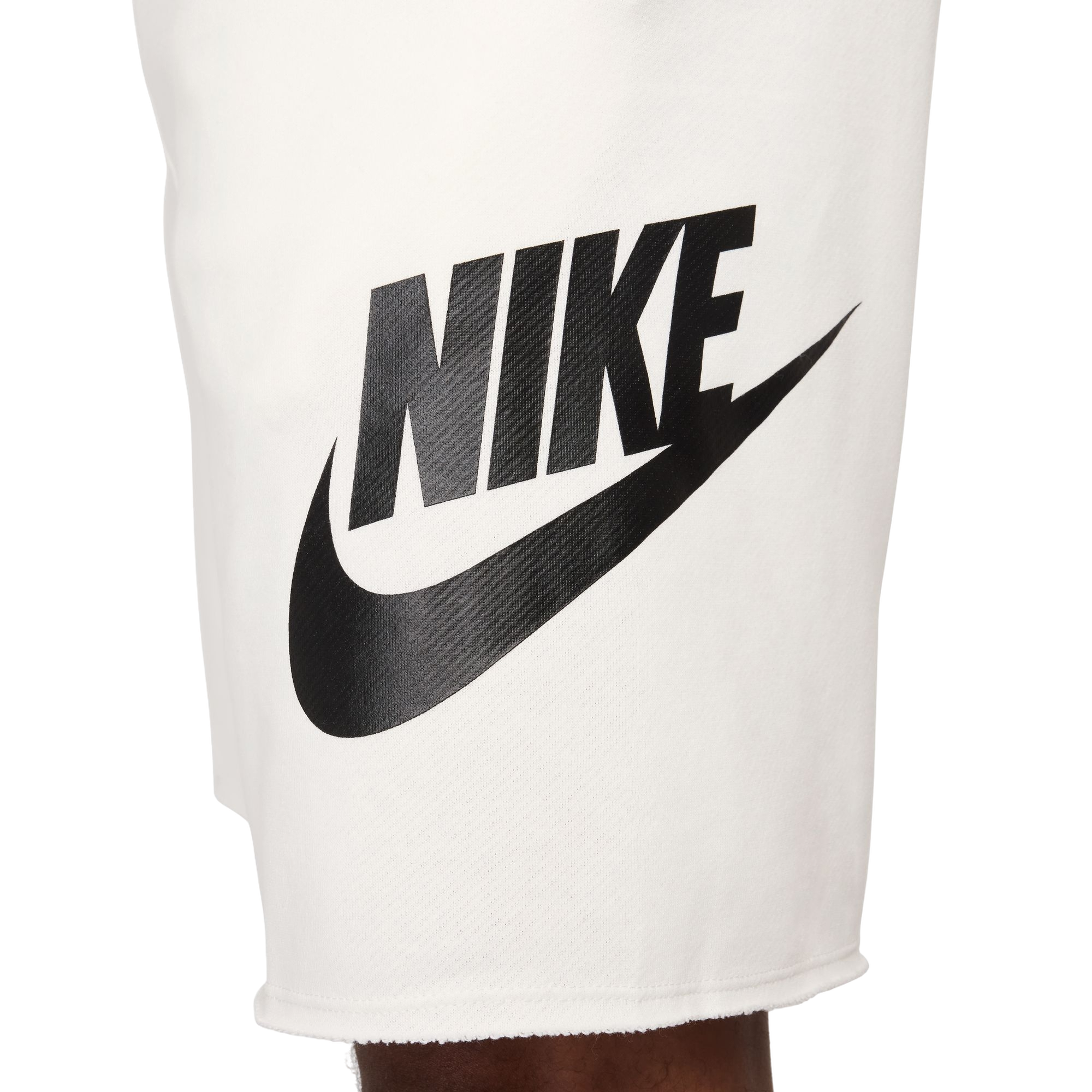Nike Men's Club French Terry Alumni Shorts - WHITE Thumbnail View 6