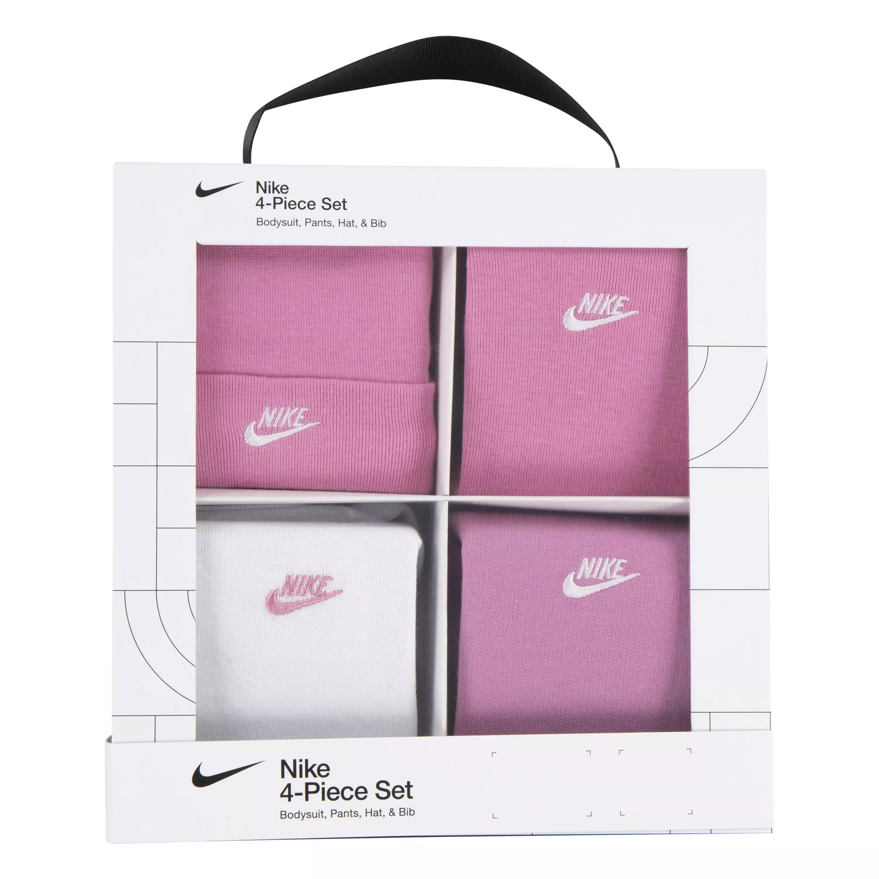 Nike Infant Girls' 4-Piece Bodysuit Jersey Set - Pink - PINK