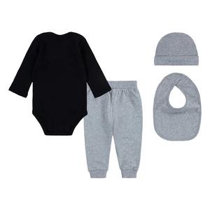 Nike Infant Girls' 4-Piece Bodysuit Jersey Set - Grey