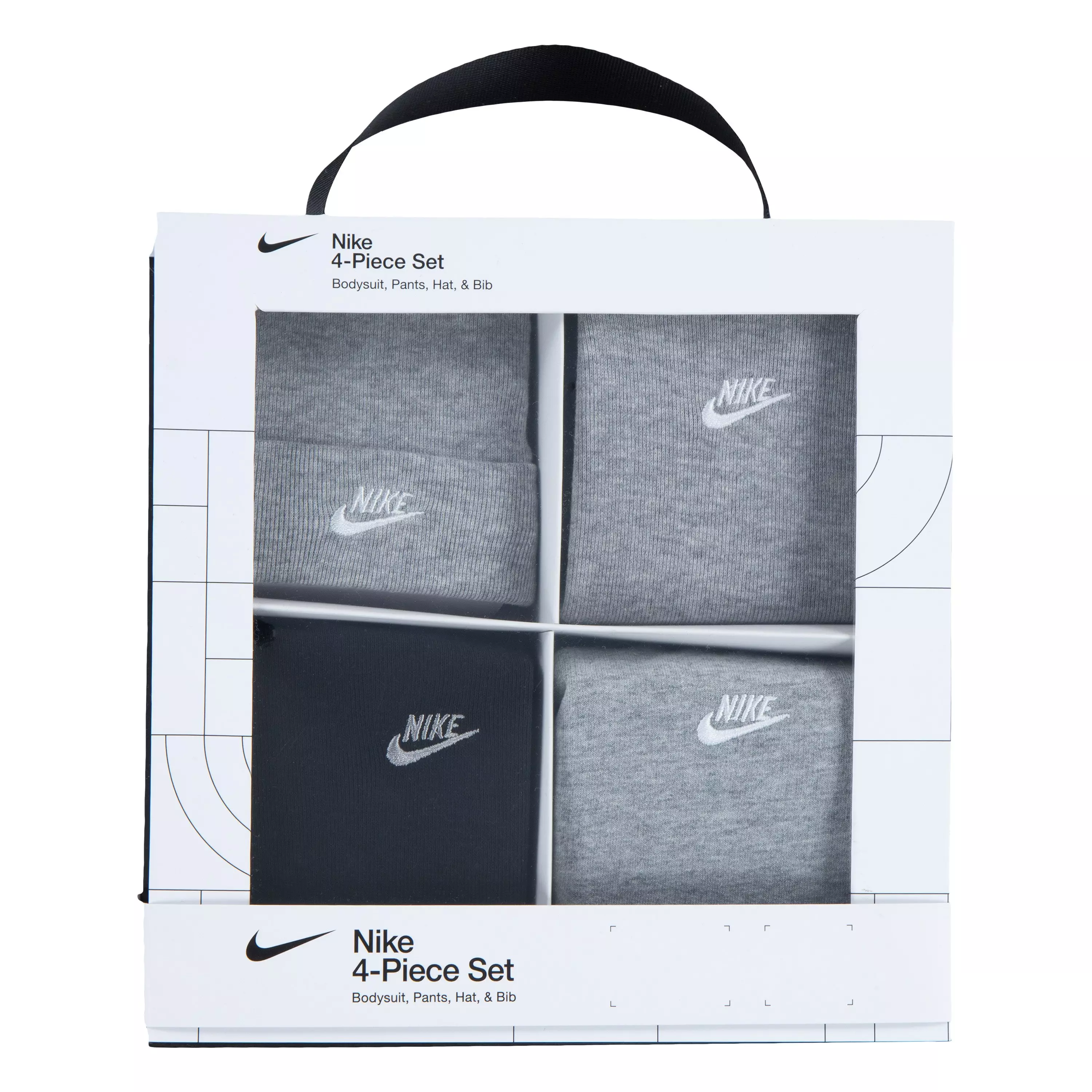 Nike Infant Girls' 4-Piece Bodysuit Jersey Set - Grey - GREY