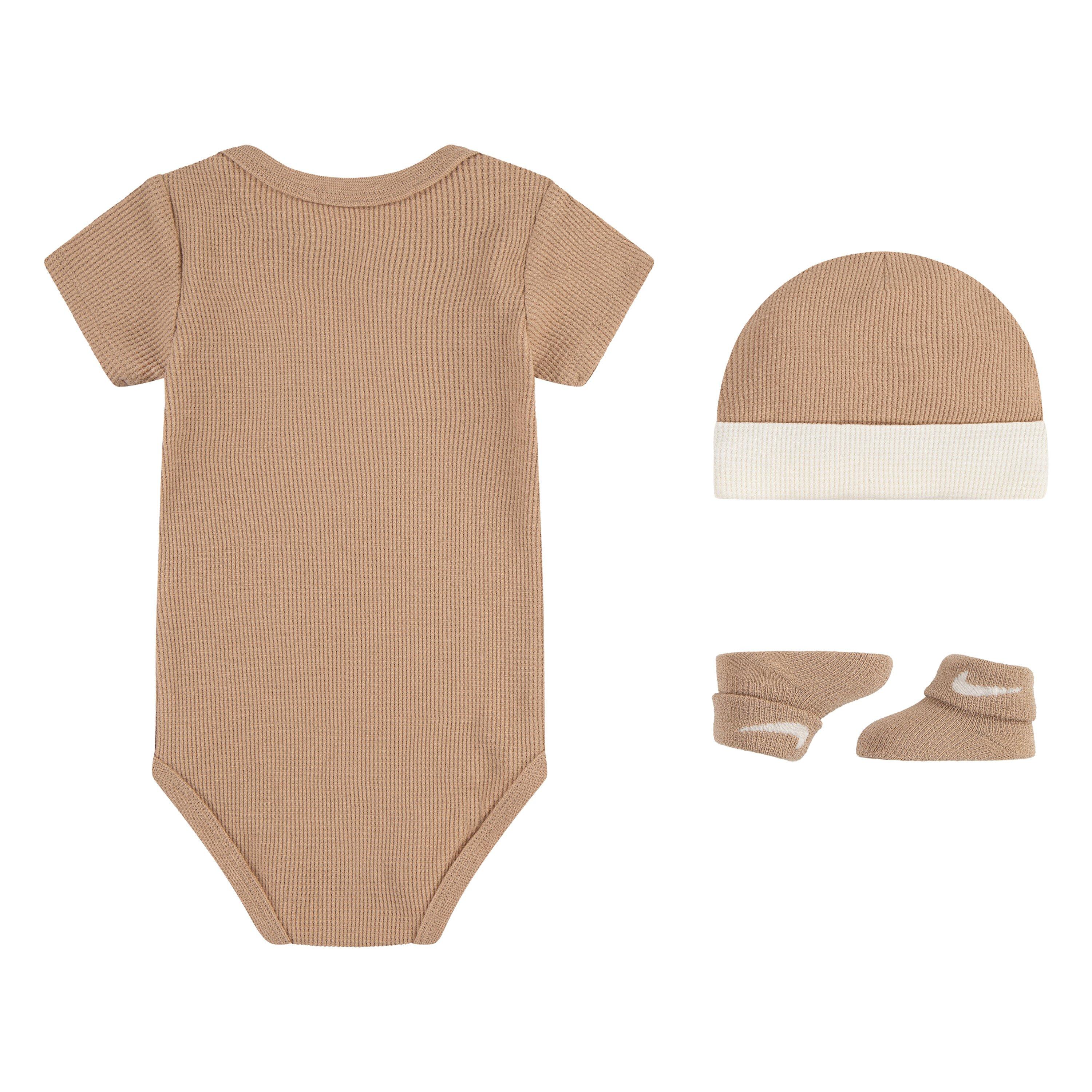 Nike Infant Kids' Waffle 3-Piece Bodysuit Set - Tan