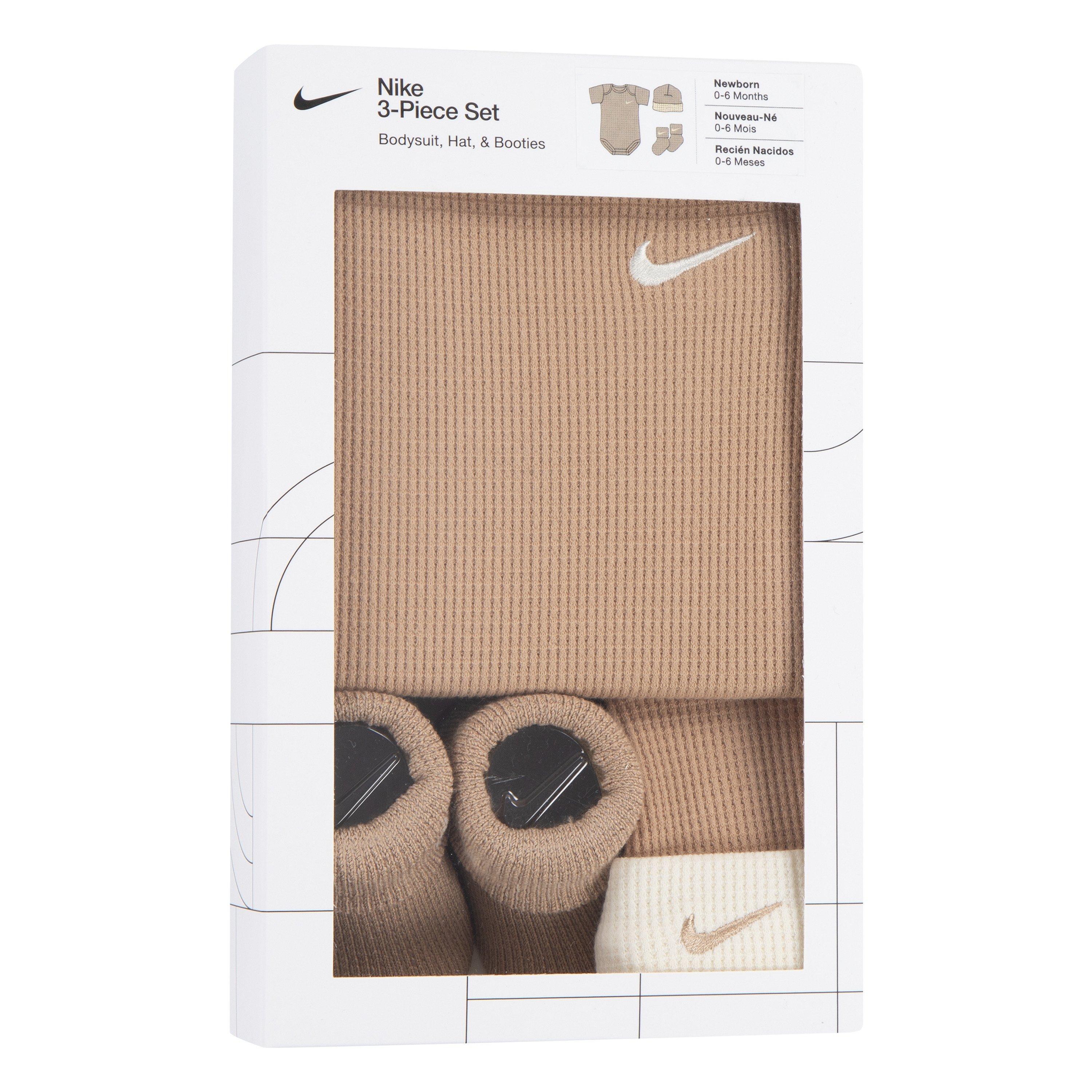 Nike Infant Kids' Waffle 3-Piece Bodysuit Set - Tan