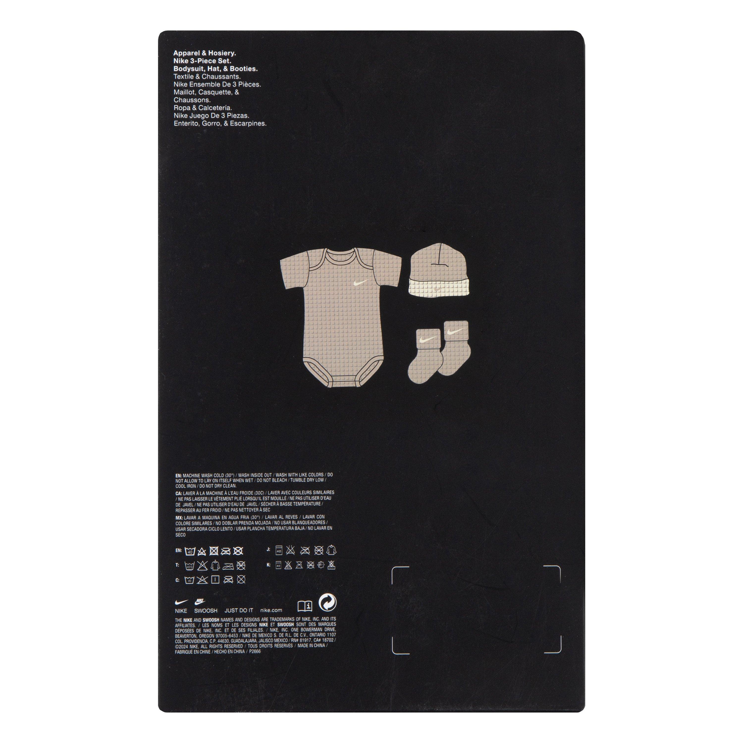 Nike Infant Kids' Waffle 3-Piece Bodysuit Set - Tan