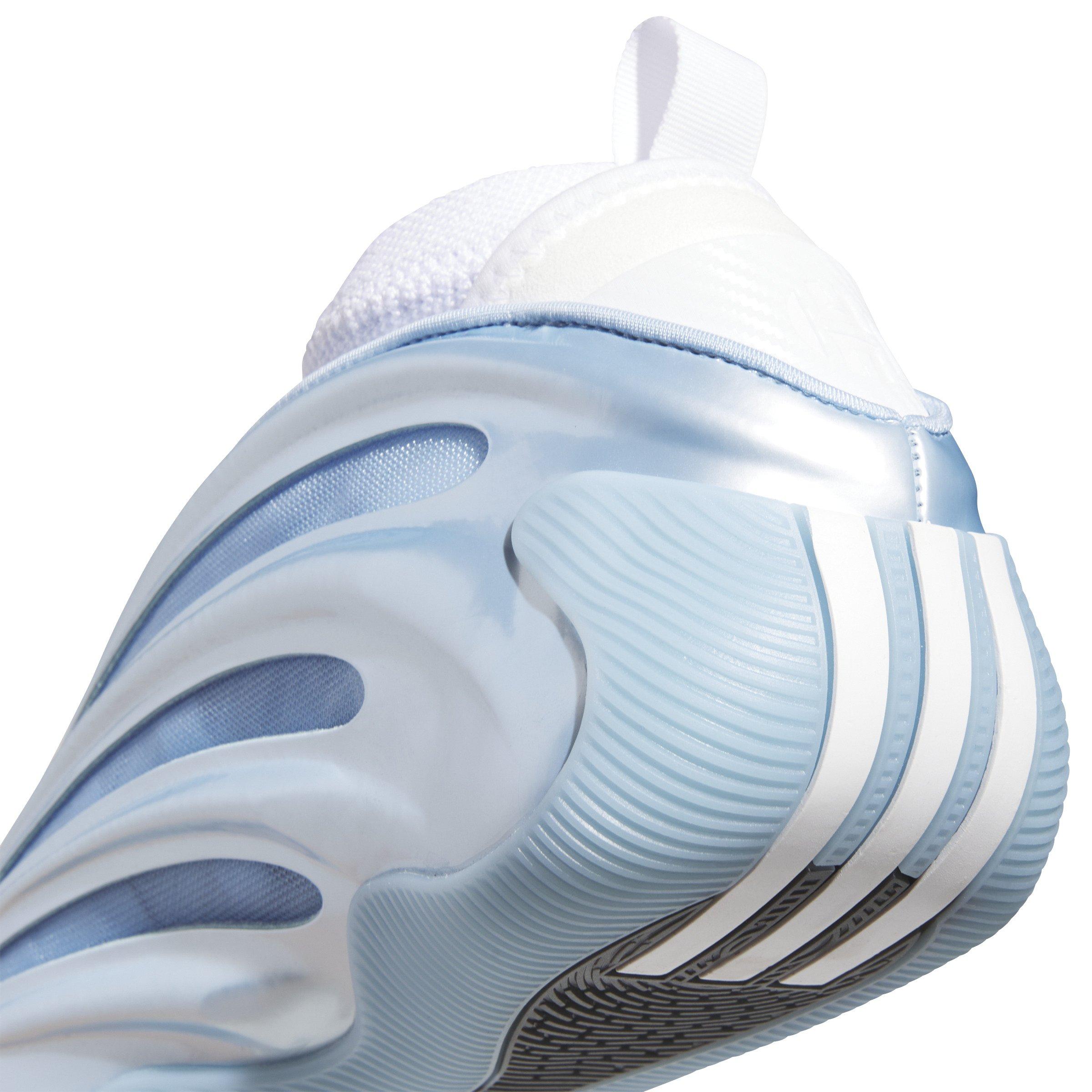 adidas Harden Volume 9 "Glow Blue" Men's Basketball Shoe - GLOW BLUE/WHITE Thumbnail View 4