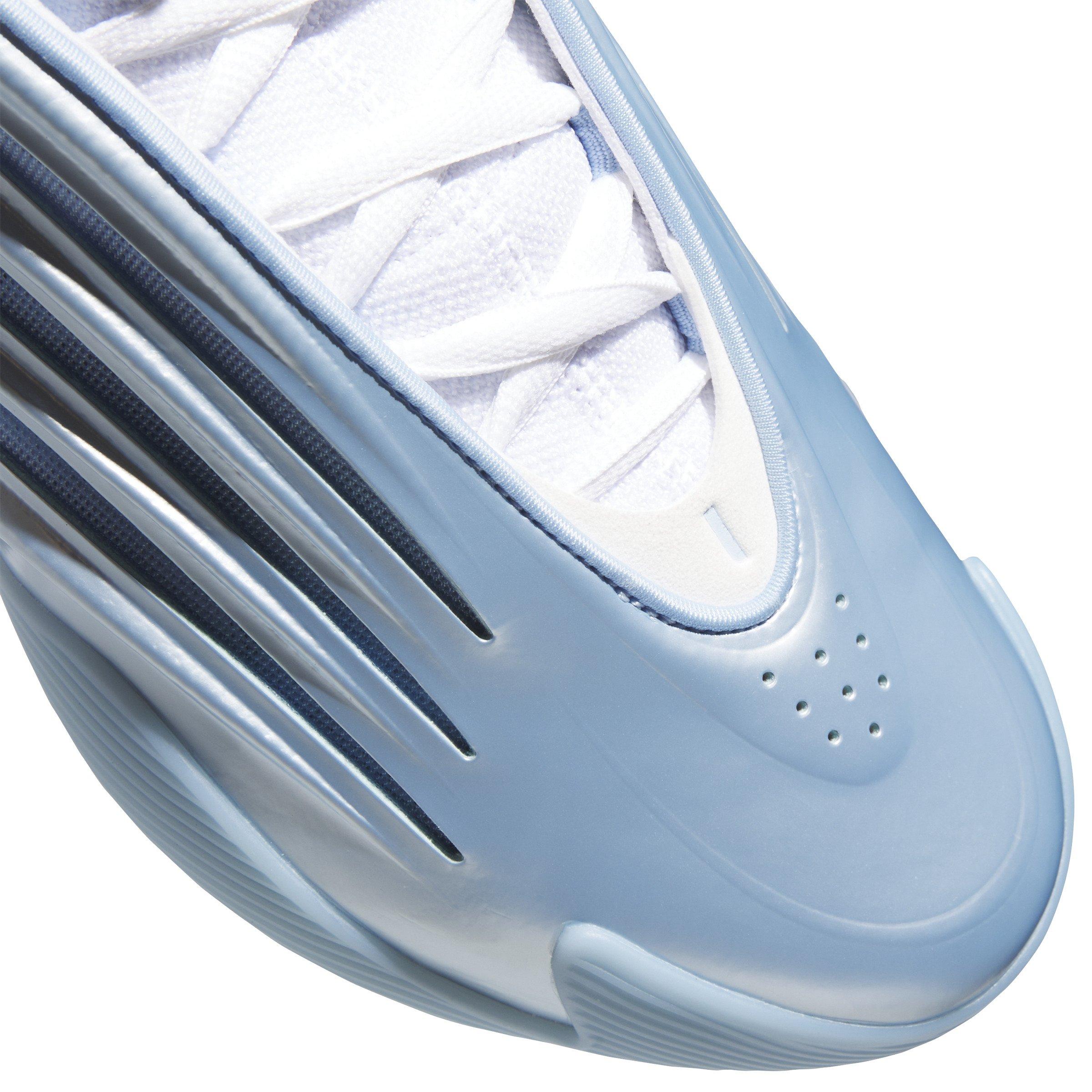 adidas Harden Volume 9 "Glow Blue" Men's Basketball Shoe - GLOW BLUE/WHITE Thumbnail View 5