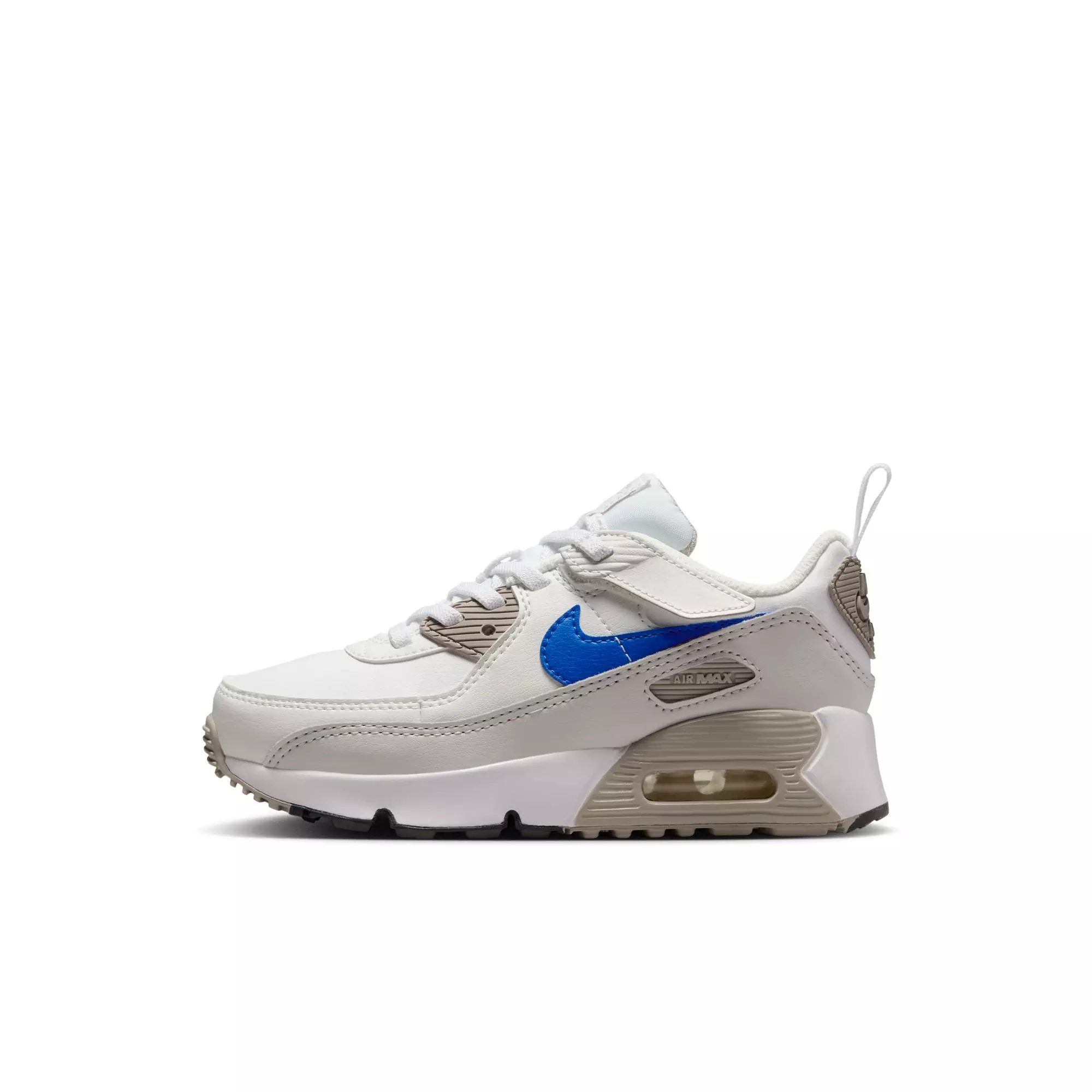 Nike Air Max 90 EasyOn "White/Racer Blue/College Grey" Toddler Boys' Shoe - WHITE/BLUE
