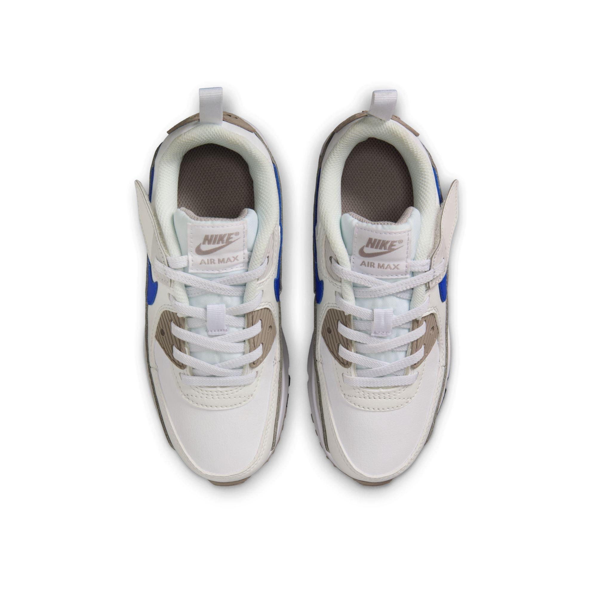 Nike Air Max 90 EasyOn Toddler Boys' "White/Racer Blue/College Grey" Shoe