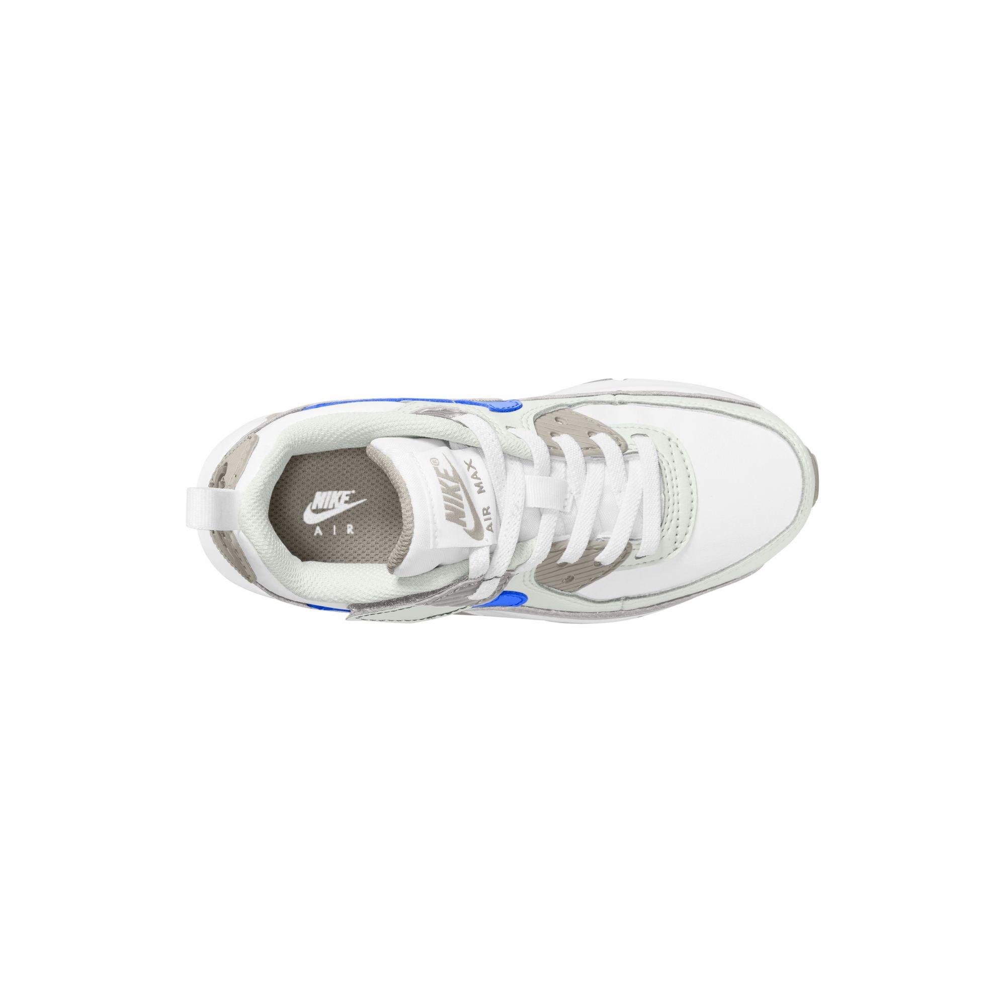 Nike Air Max 90 EasyOn "White/Racer Blue" Toddler Boys' Shoe - WHITE/BLUE Thumbnail View 8
