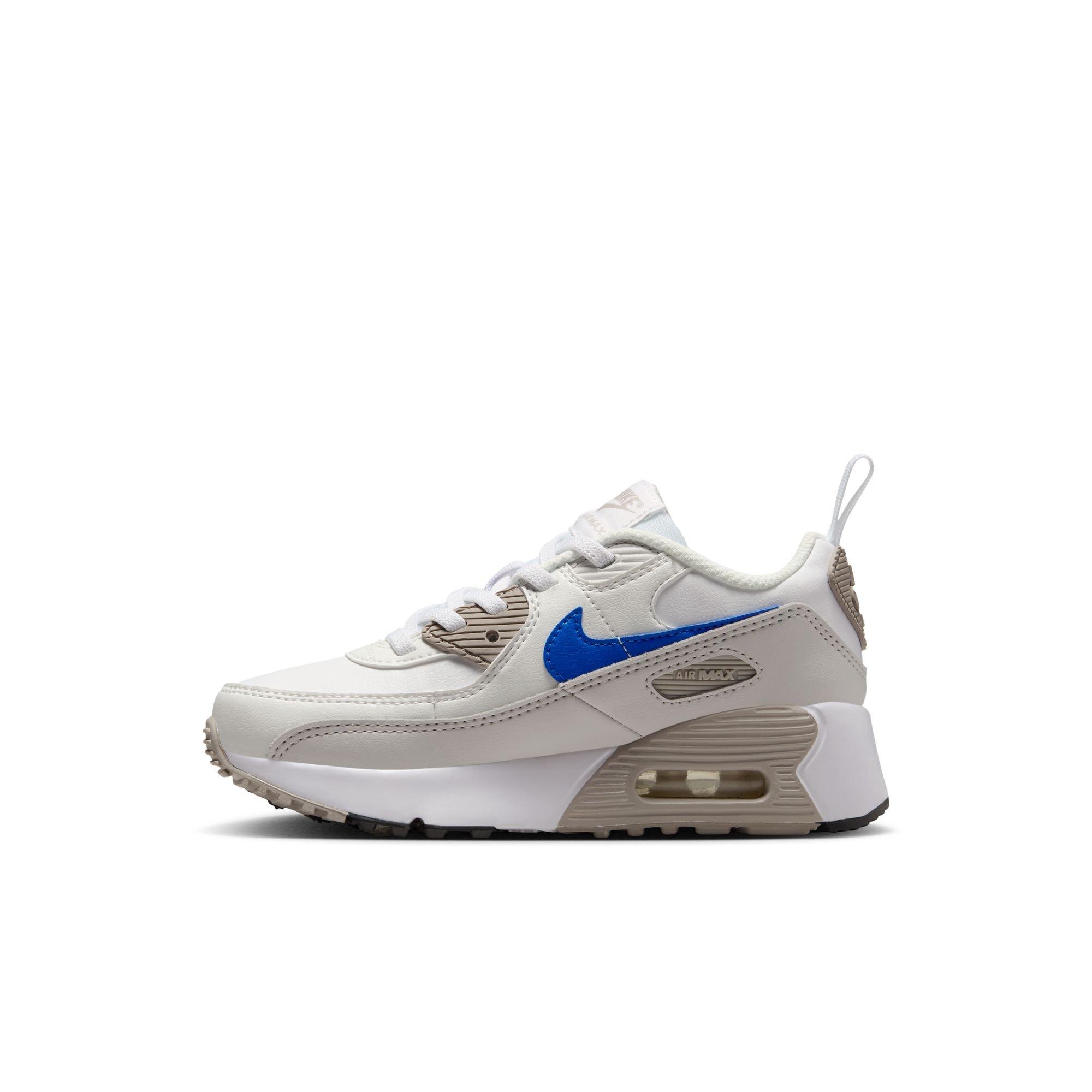 Nike Air Max 90 EasyOn "White/Racer Blue/College Grey" Preschool Boys' Shoe