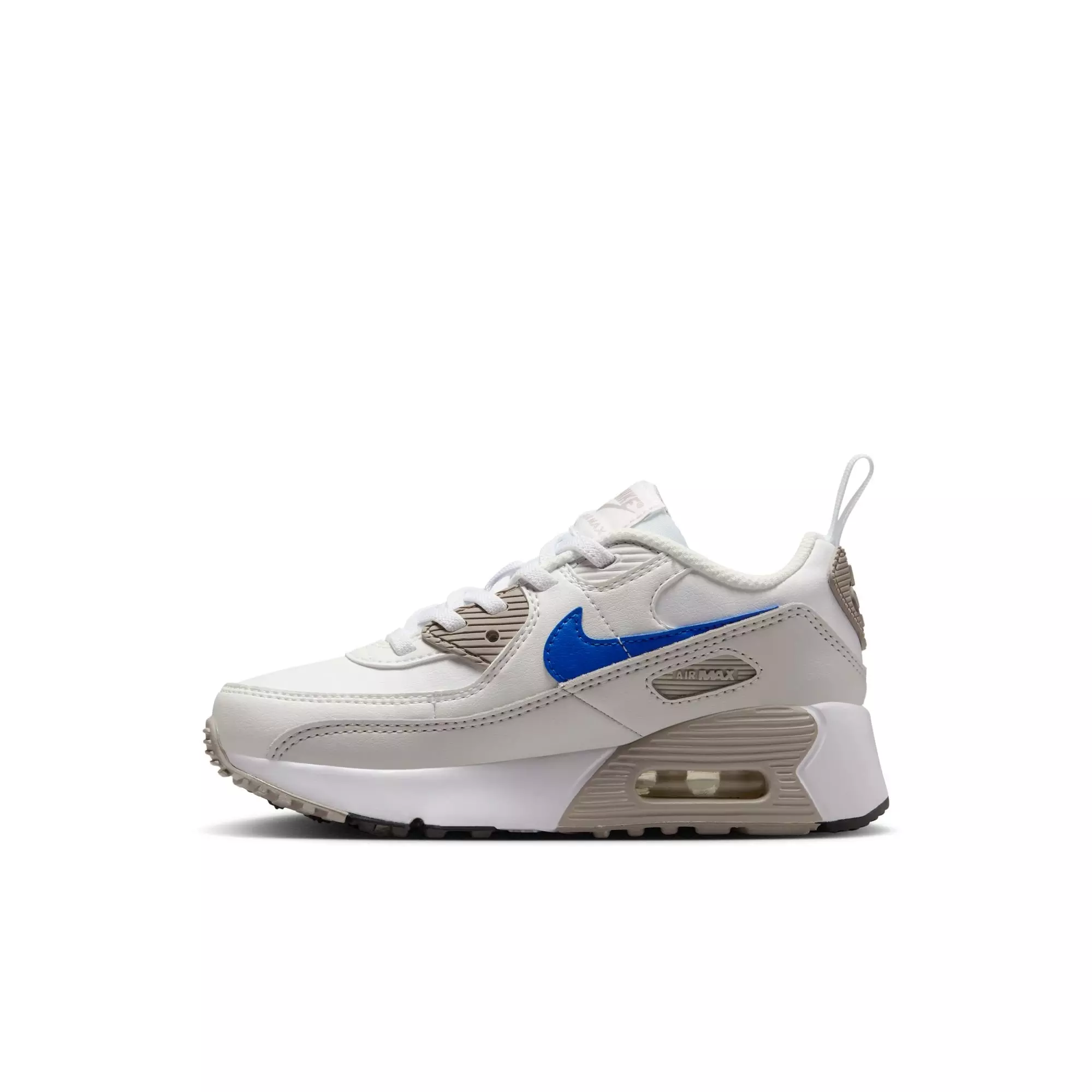 Nike Air Max 90 EasyOn "White/Racer Blue/College Grey" Preschool Boys' Shoe - WHITE/BLUE