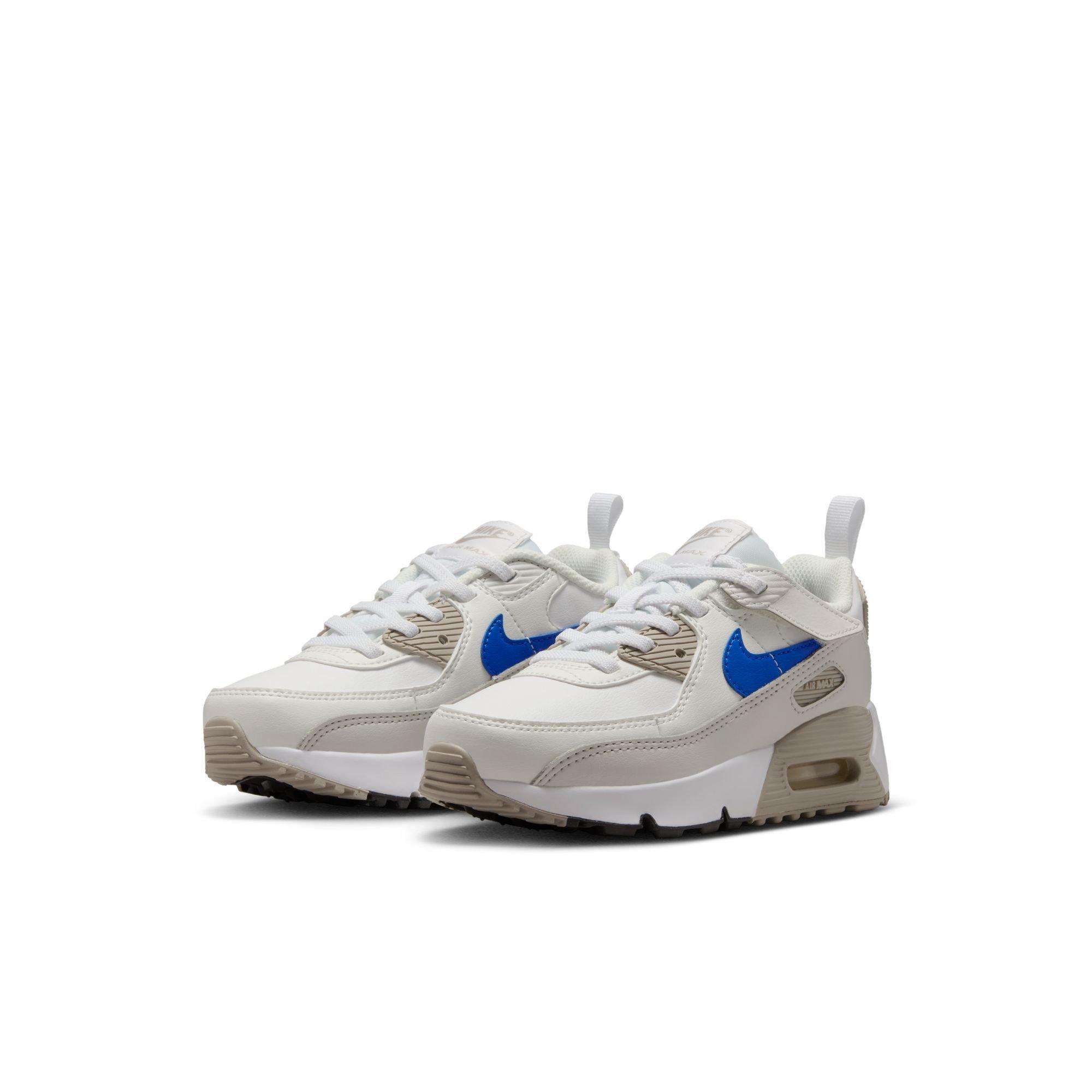 Nike Air Max 90 EasyOn "White/Racer Blue/College Grey" Preschool Boys' Shoe