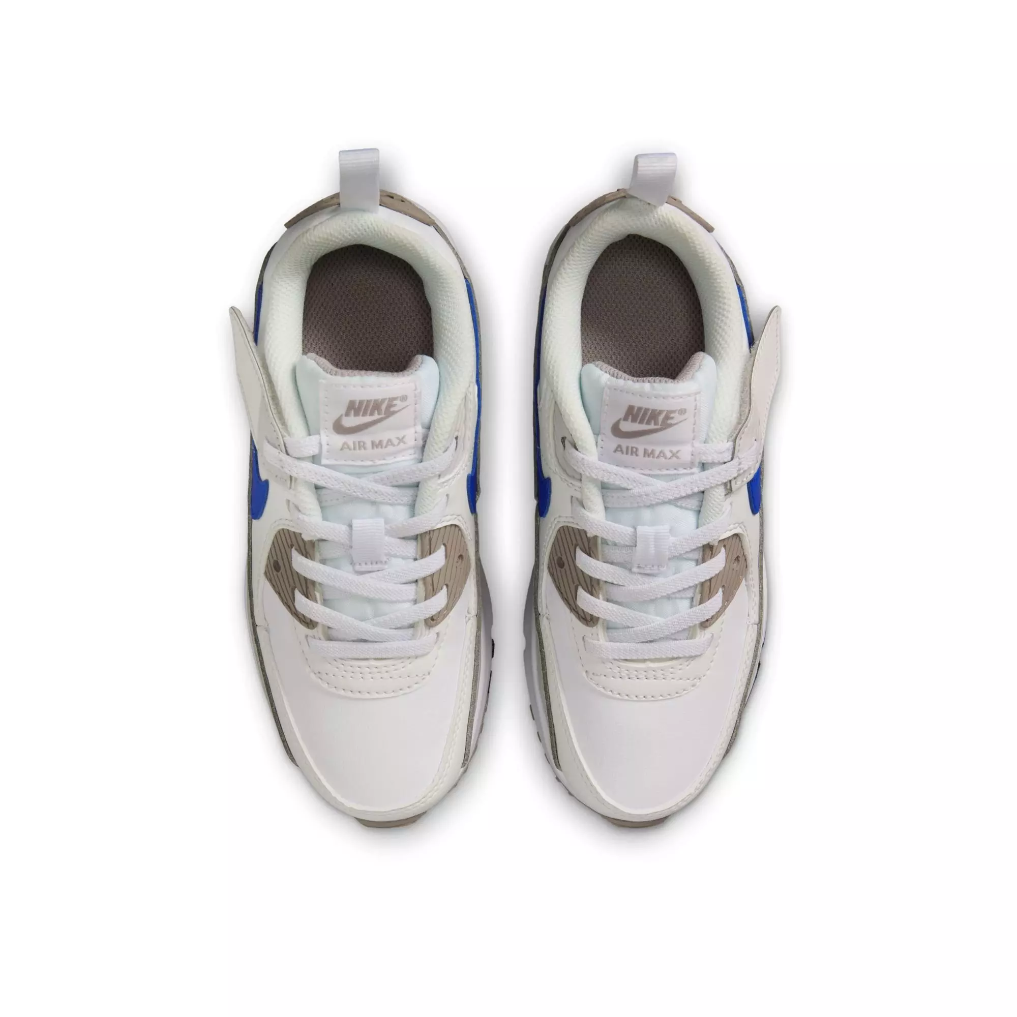 Nike Air Max 90 EasyOn "White/Racer Blue/College Grey" Preschool Boys' Shoe - WHITE/BLUE