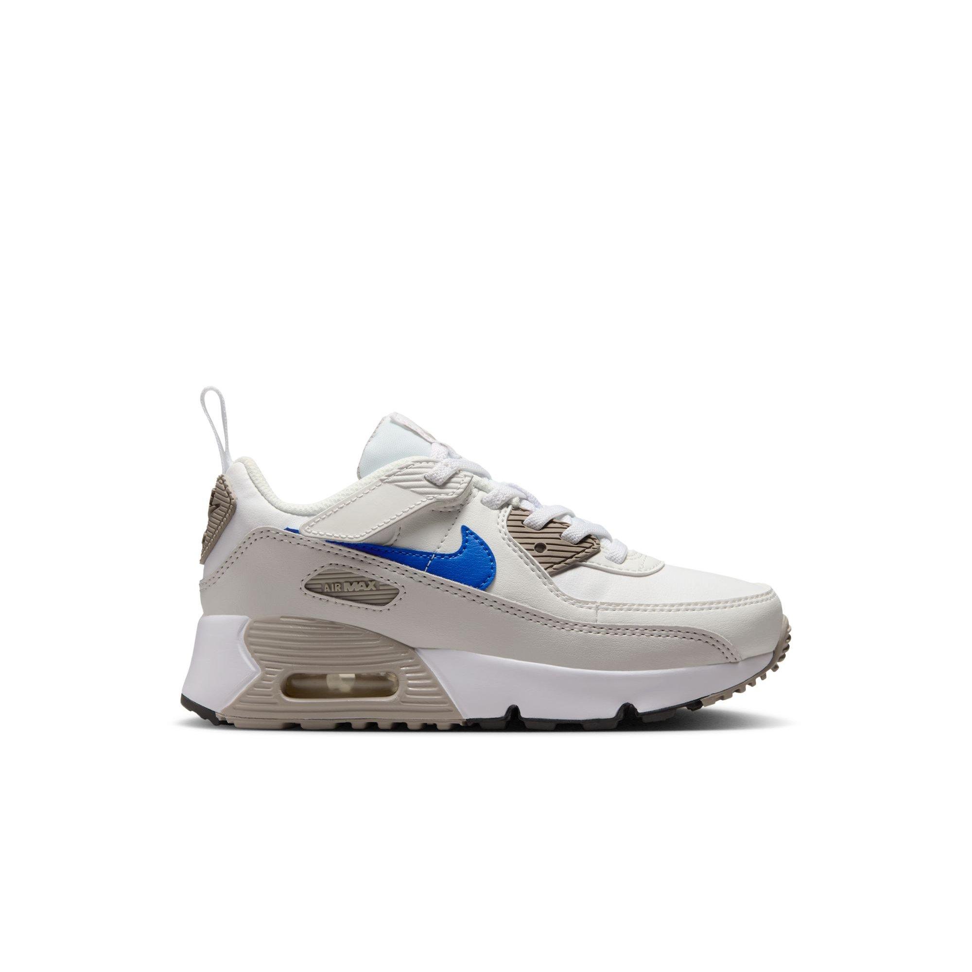 Nike Air Max 90 EasyOn "White/Racer Blue/College Grey" Preschool Boys' Shoe - WHITE/BLUE