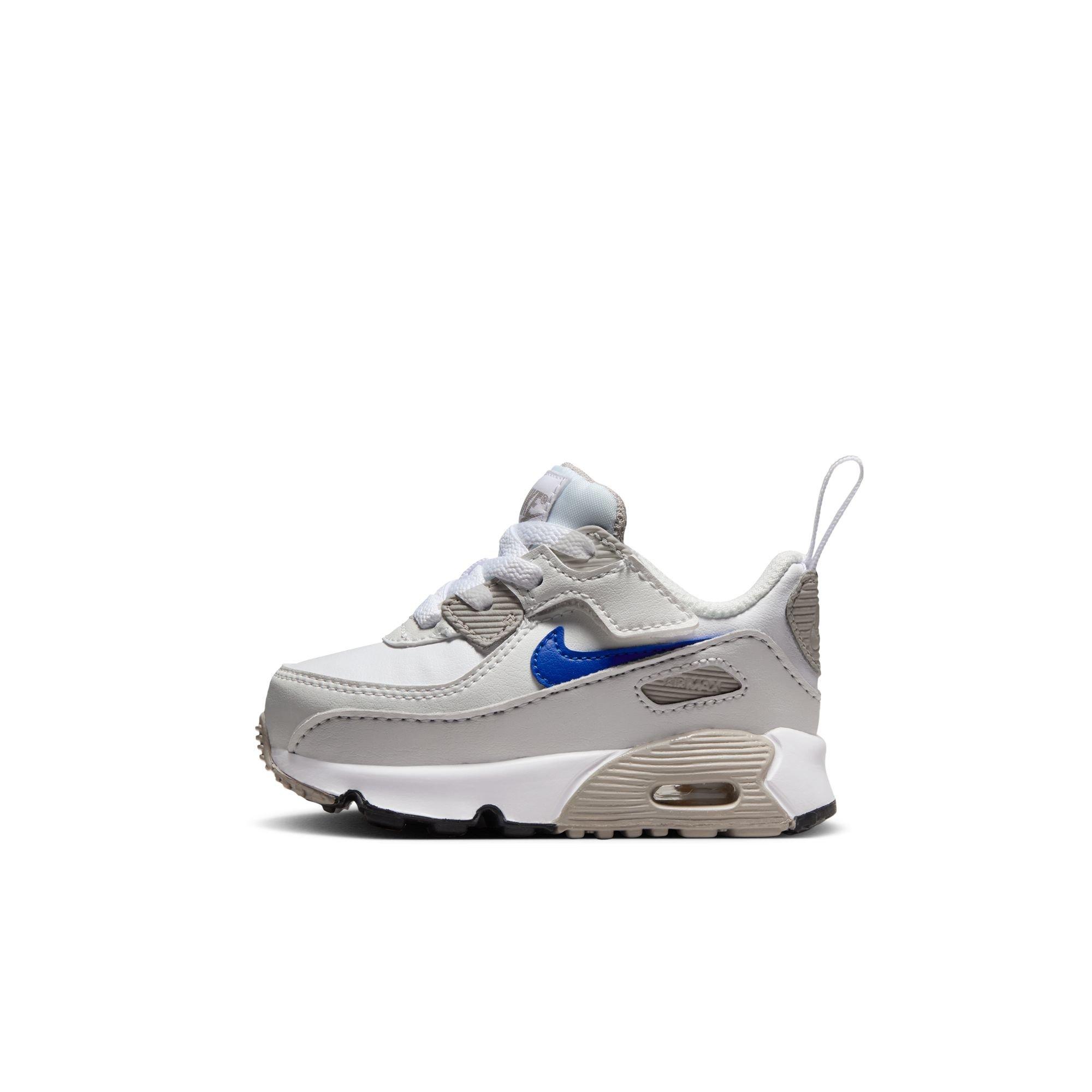 Nike Air Max 90 EasyOn Toddler Boys' "White/Racer Blue/College Grey" Shoe
