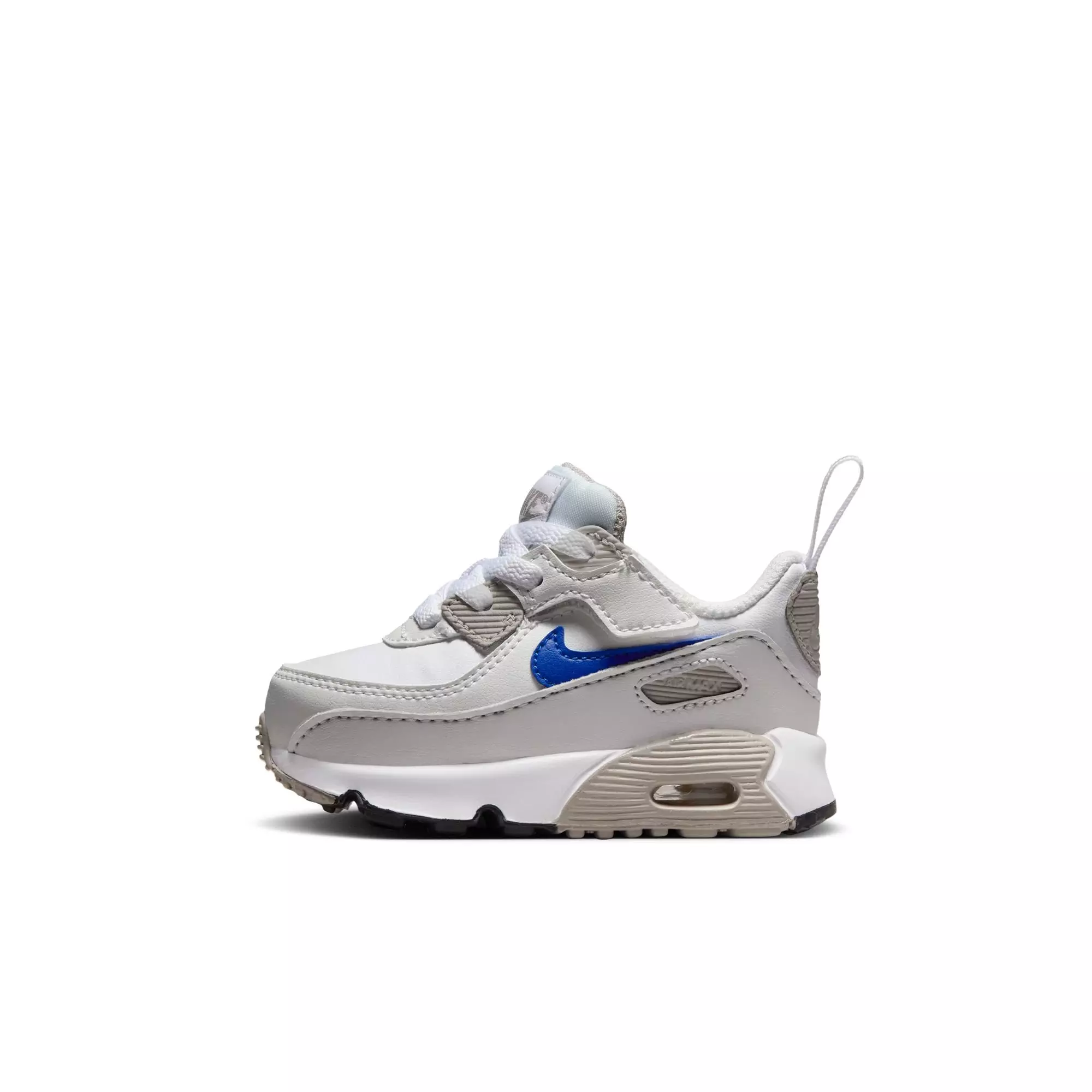 Nike Air Max 90 EasyOn "White/Racer Blue/College Grey" Toddler Boys' Shoe - WHITE/BLUE
