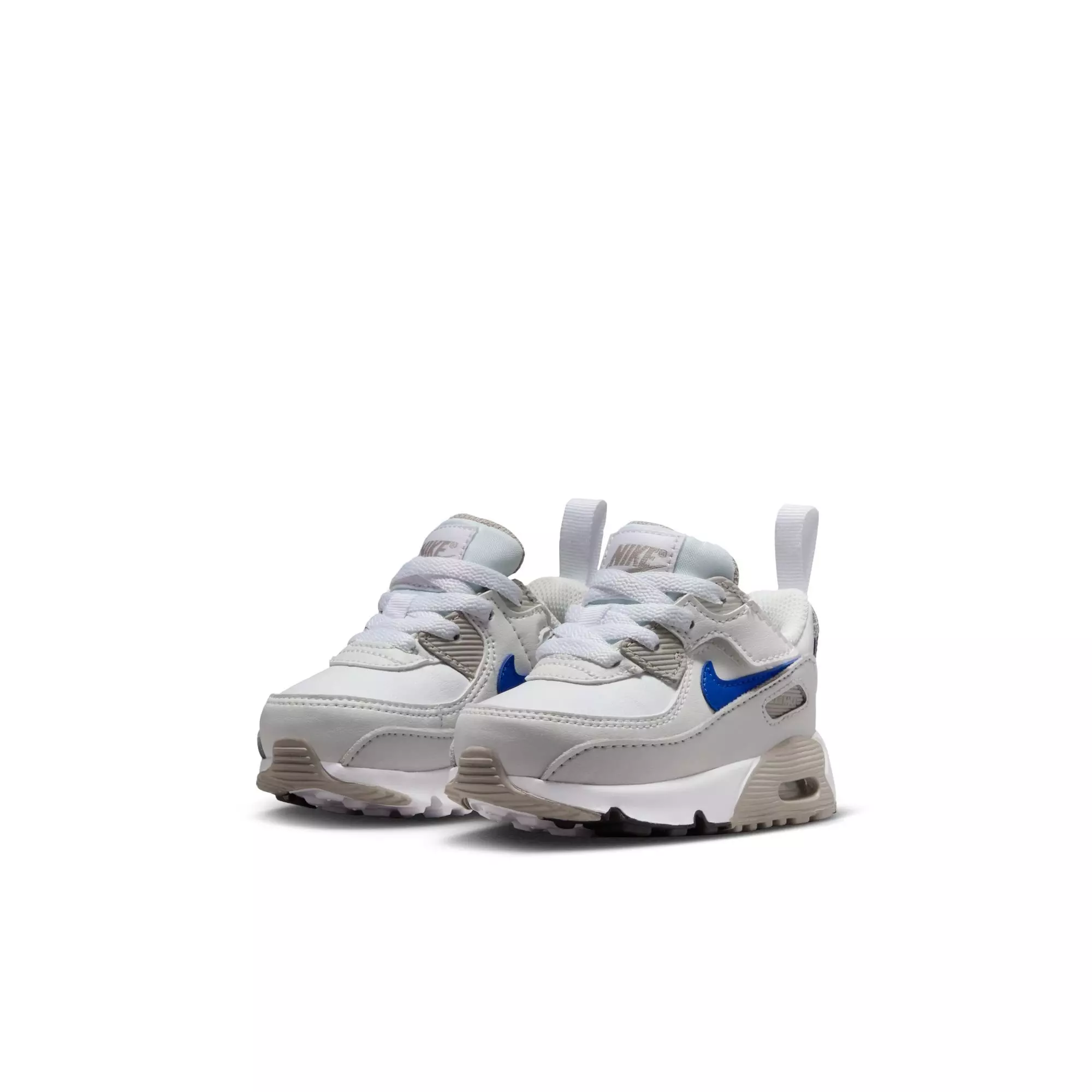 Nike Air Max 90 EasyOn "White/Racer Blue/College Grey" Toddler Boys' Shoe - WHITE/BLUE