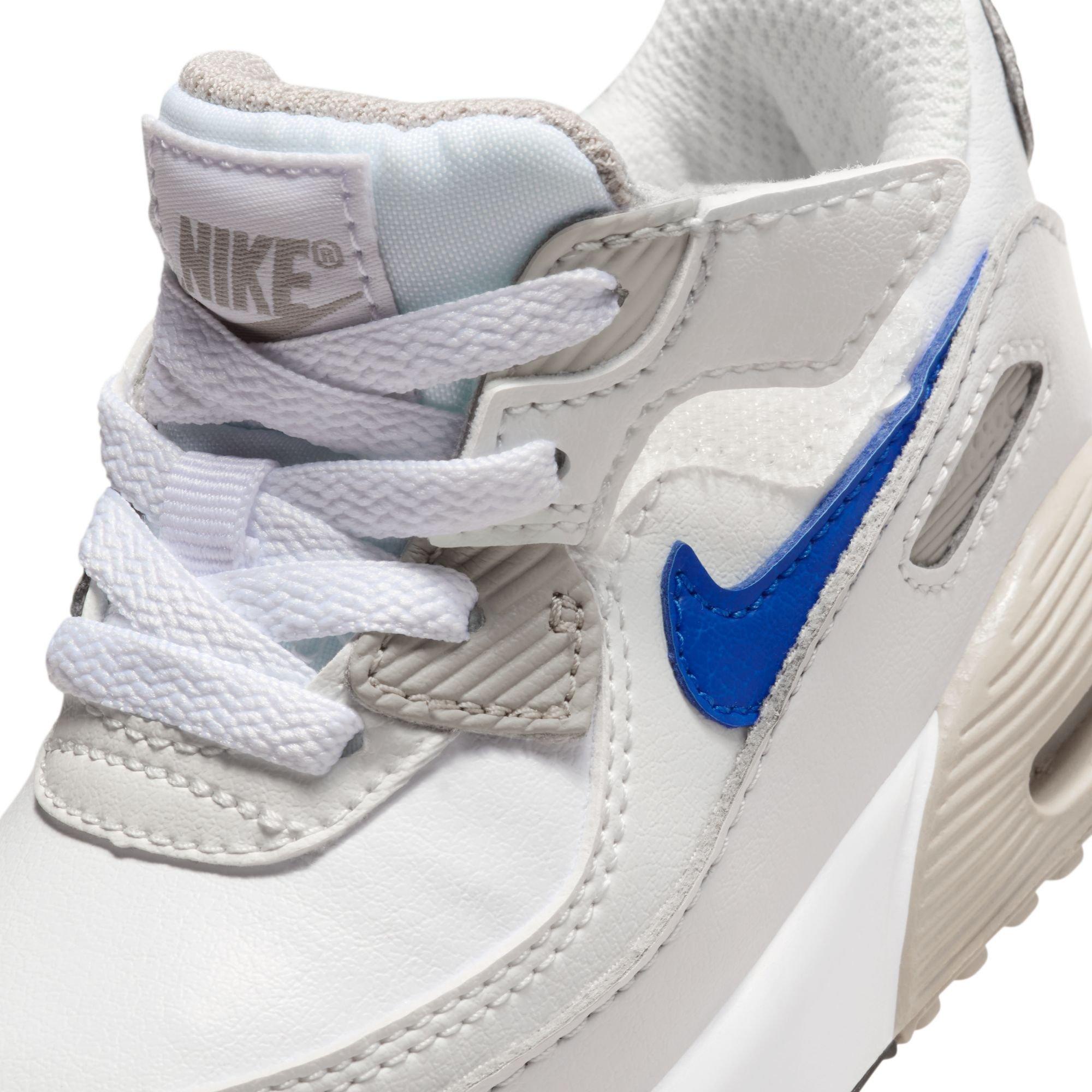 Nike Air Max 90 EasyOn Toddler Boys' "White/Racer Blue/College Grey" Shoe