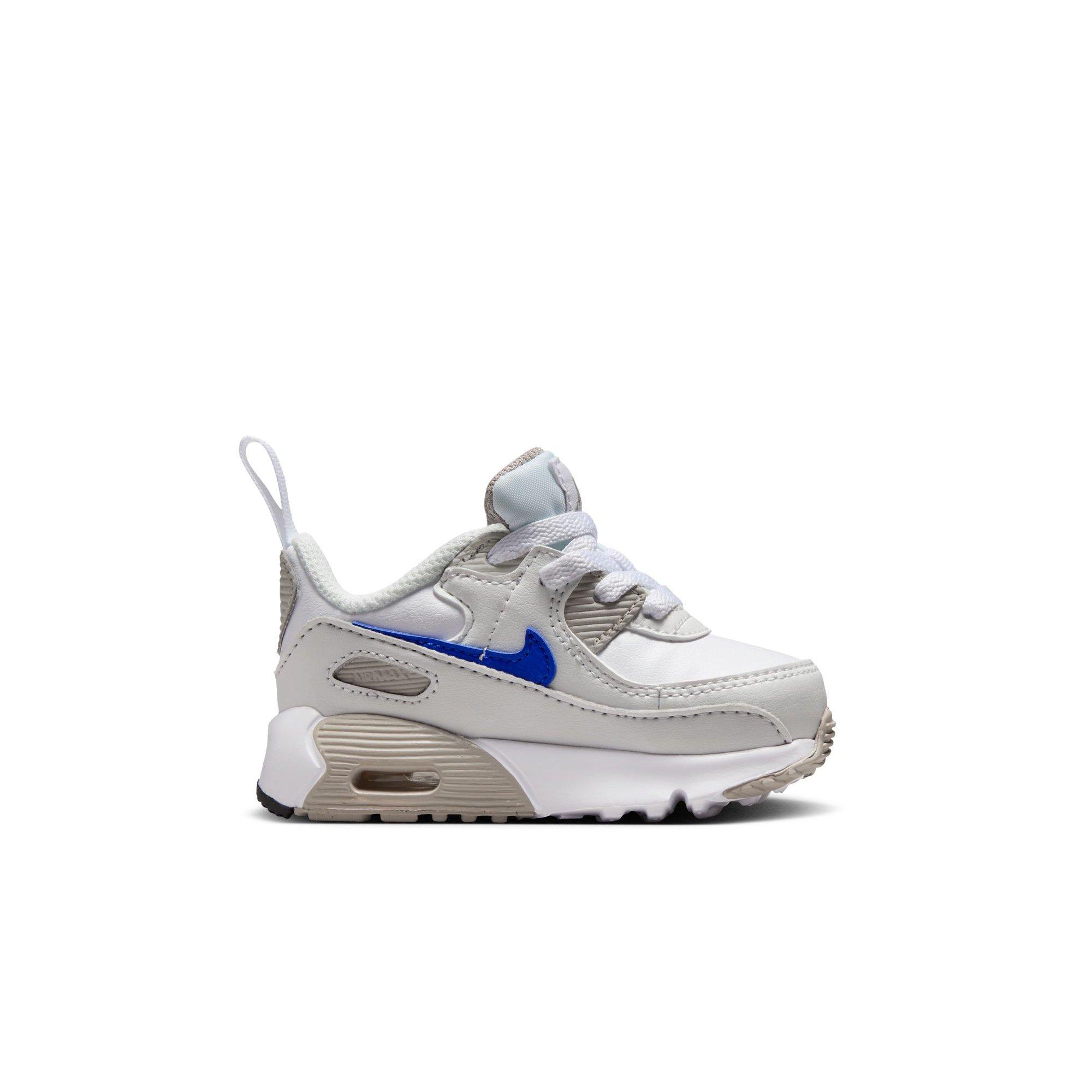 Nike Air Max 90 EasyOn Toddler Boys' "White/Racer Blue/College Grey" Shoe