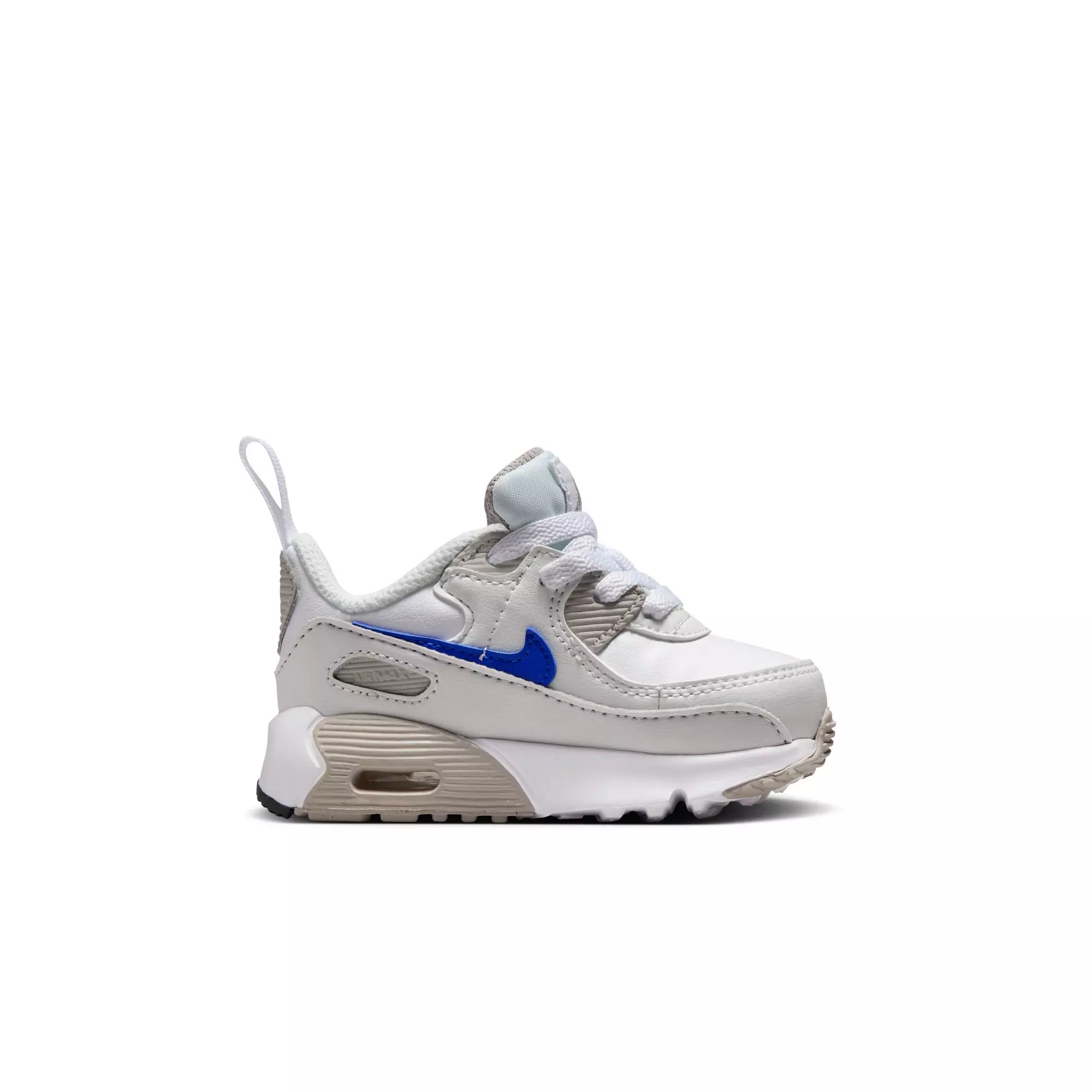 Nike Air Max 90 EasyOn "White/Racer Blue/College Grey" Toddler Boys' Shoe - WHITE/BLUE