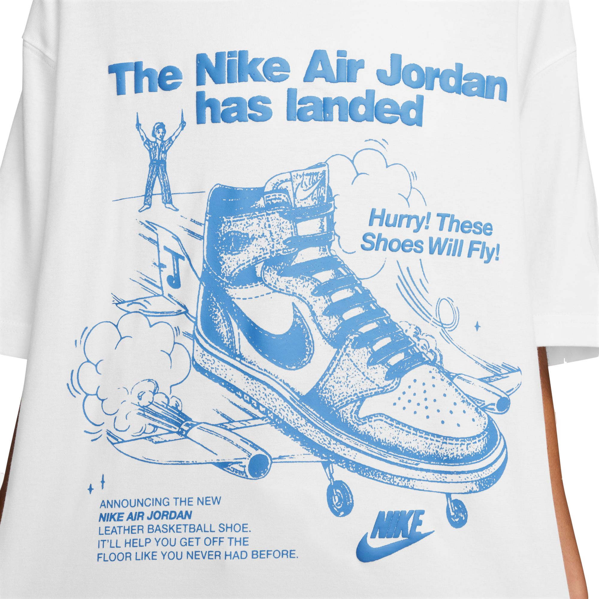 Jordan Women's Oversized Graphic Tee - WHITE Thumbnail View 3