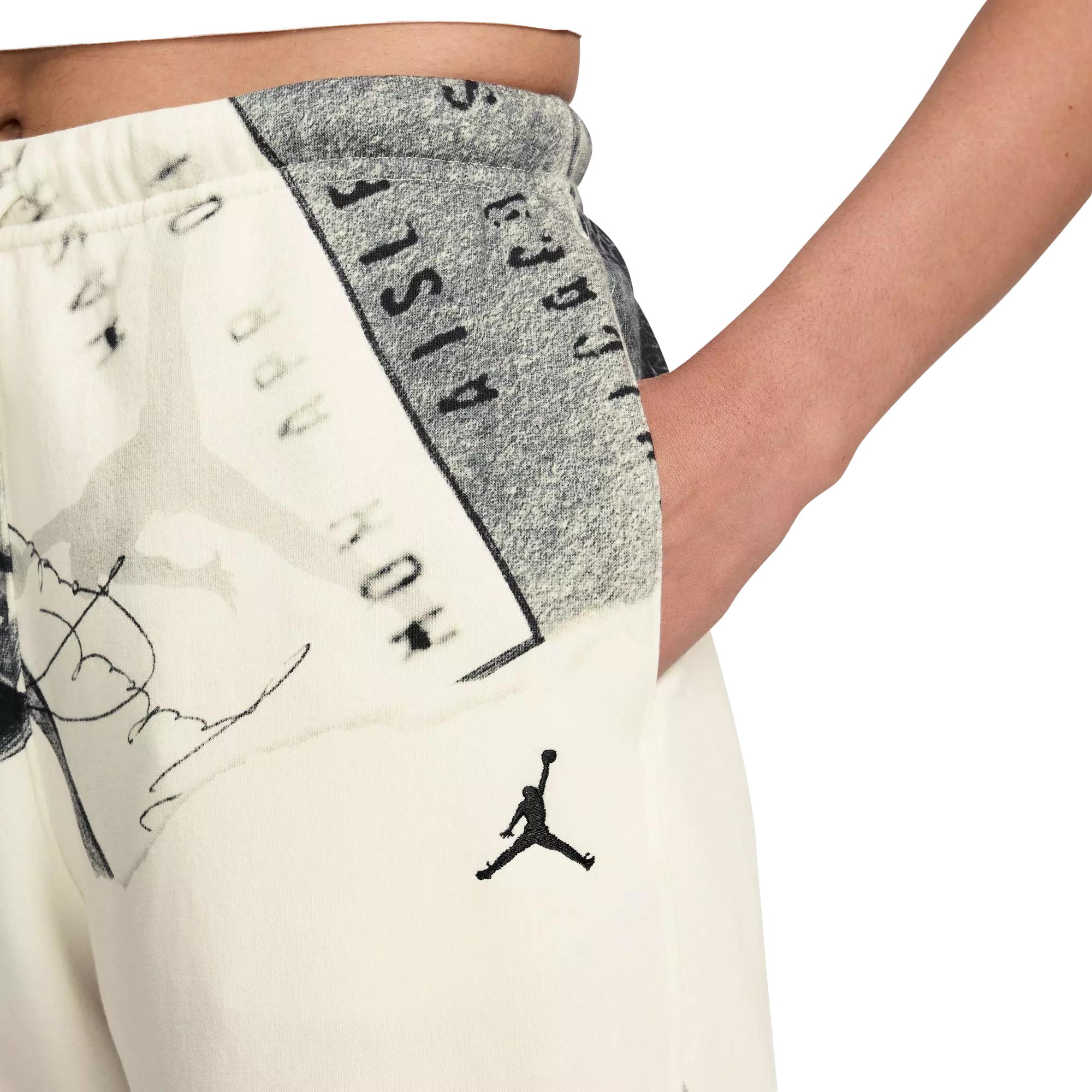 Jordan Women's Brooklyn Fleece Printed Pants - SAIL
