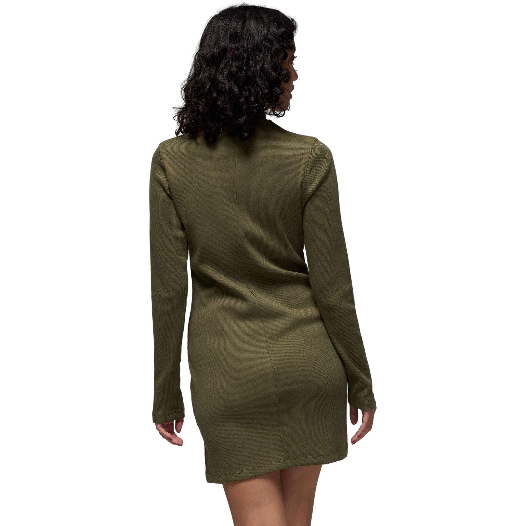 Jordan Women's Long-Sleeve Knit Dress - OLIVE Thumbnail View 2