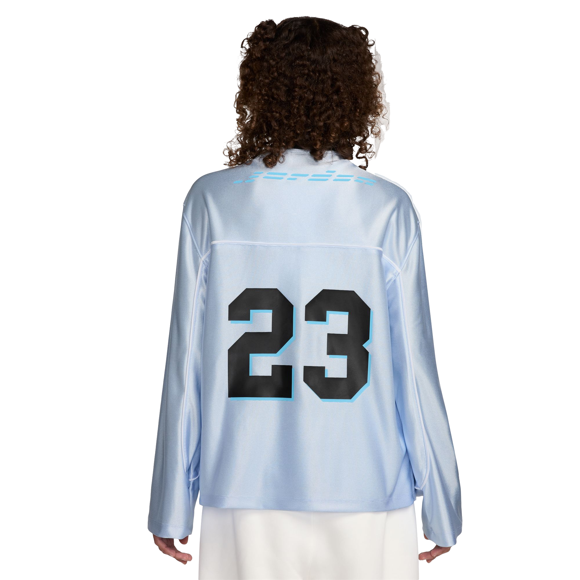 Jordan Women's Long-Sleeve Jersey Top - BLUE Thumbnail View 2